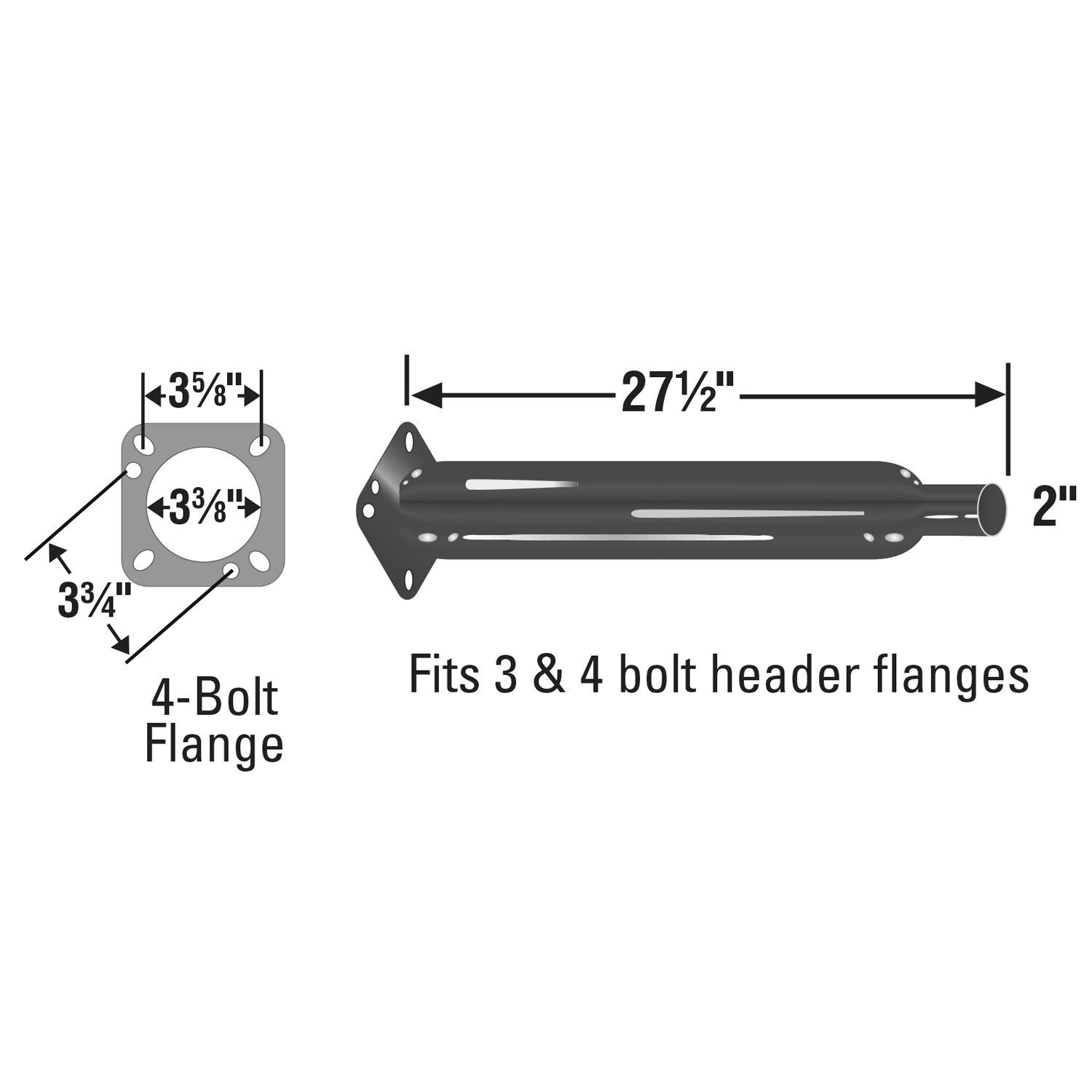 AP Exhaust Aluminized Steel Muffler 87551CB — image 3