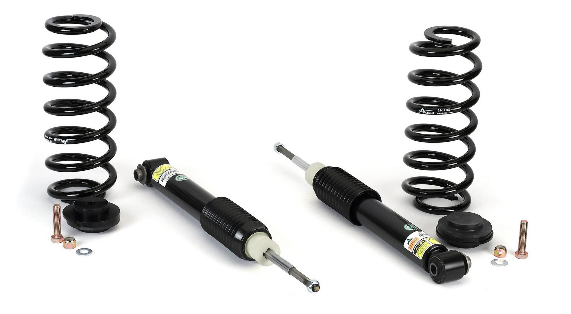 Front and Rear Air Spring to Coil Spring Conversion Kit | ARNOTT C-2664 Fits BMW X5 2000-2006 — image 7