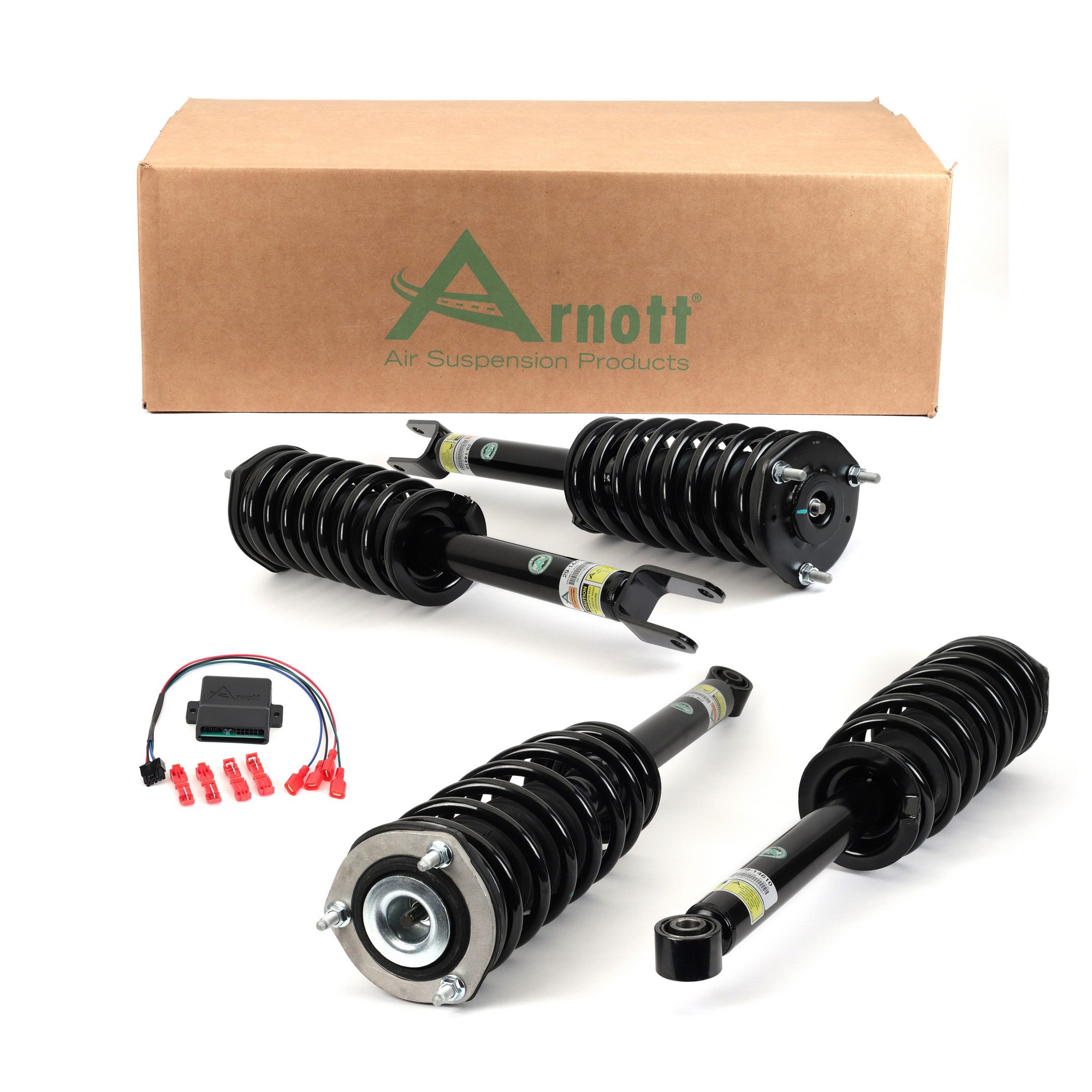 Front and Rear Air Spring to Coil Spring Conversion Kit | ARNOTT C-3418 Fits Lexus LS460 2007-2017 — image 3