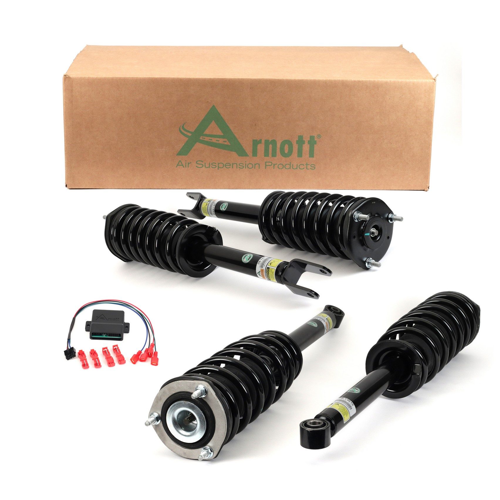 Front and Rear Air Spring to Coil Spring Conversion Kit | ARNOTT C-3418 Fits Lexus LS460 2007-2017 — image 4