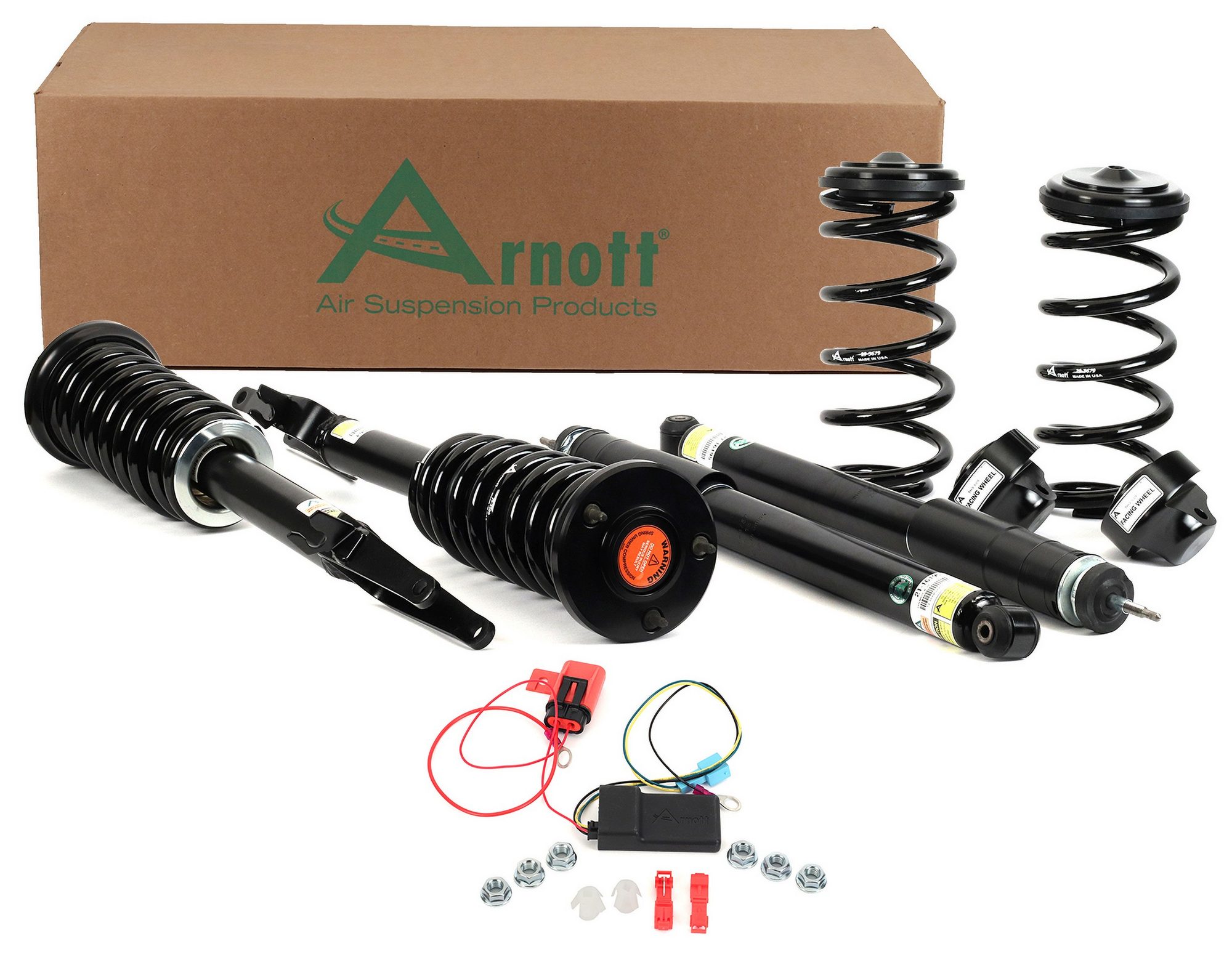 Front and Rear Air Spring to Coil Spring Conversion Kit | ARNOTT C-3698 Fits Mercedes-Benz — image 3