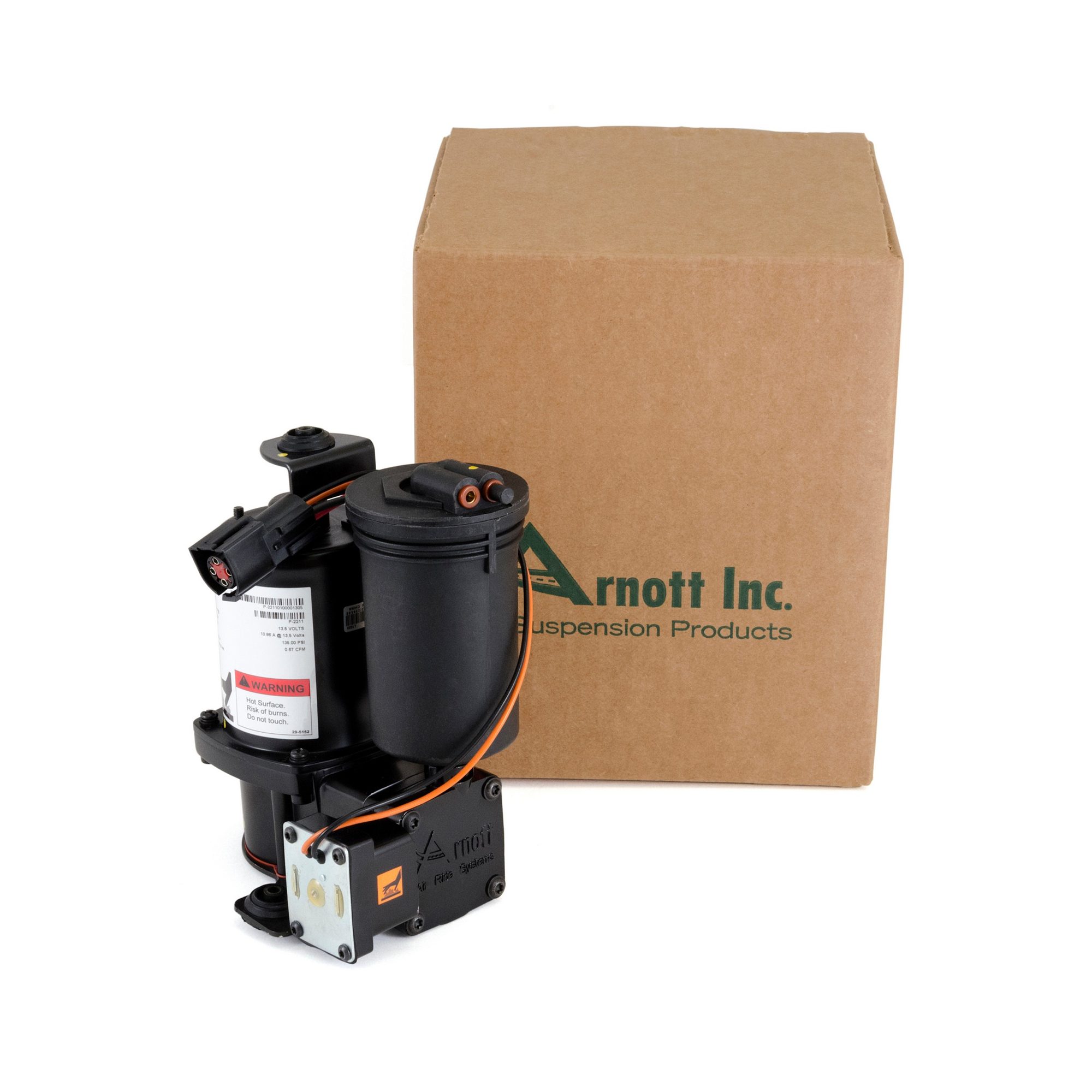 Front Air Suspension Compressor | ARNOTT P-2211 Fits Hyundai — image 3