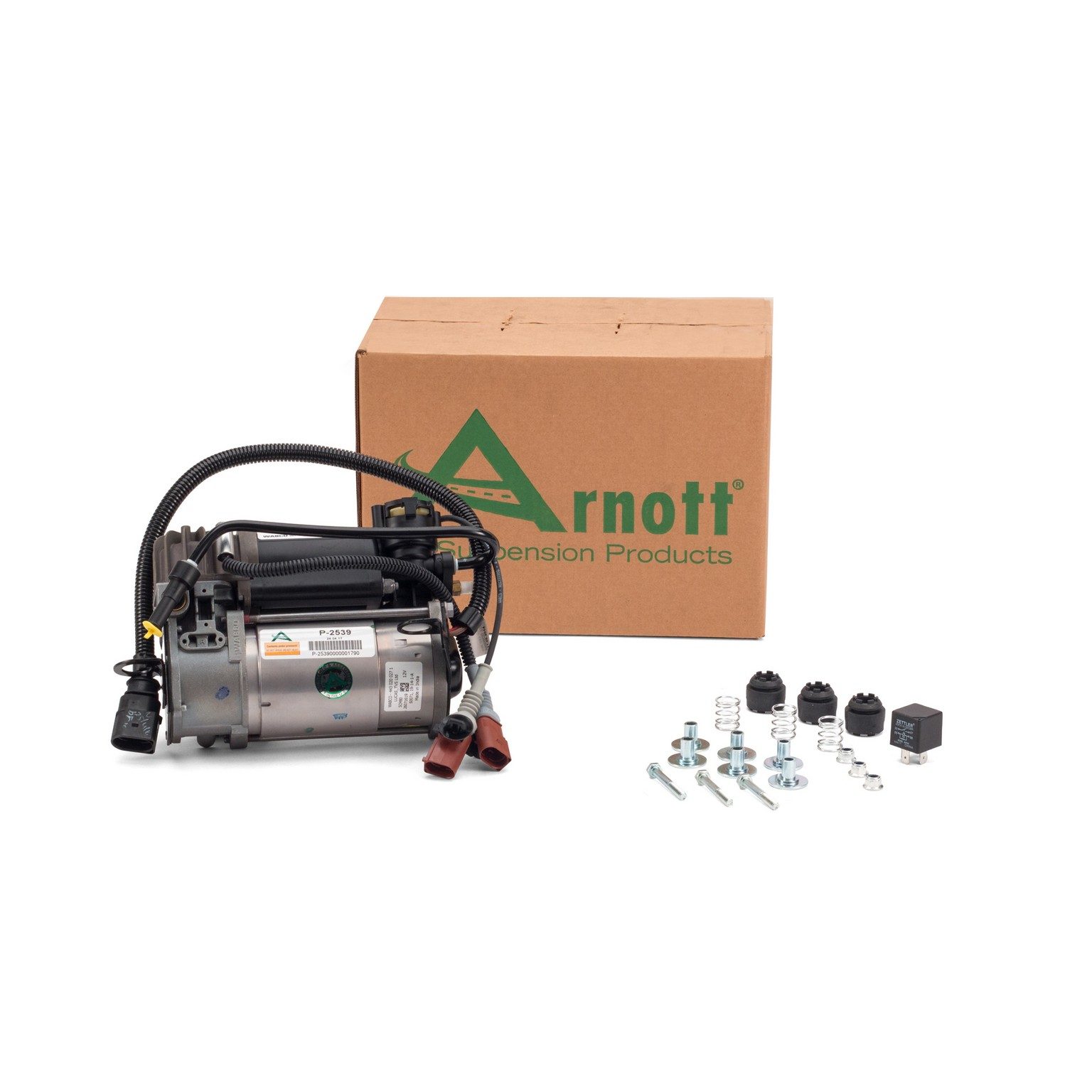 Air Suspension Compressor | ARNOTT P-2539 Fits Audi A8 Quattro 2004-2010 — image 4