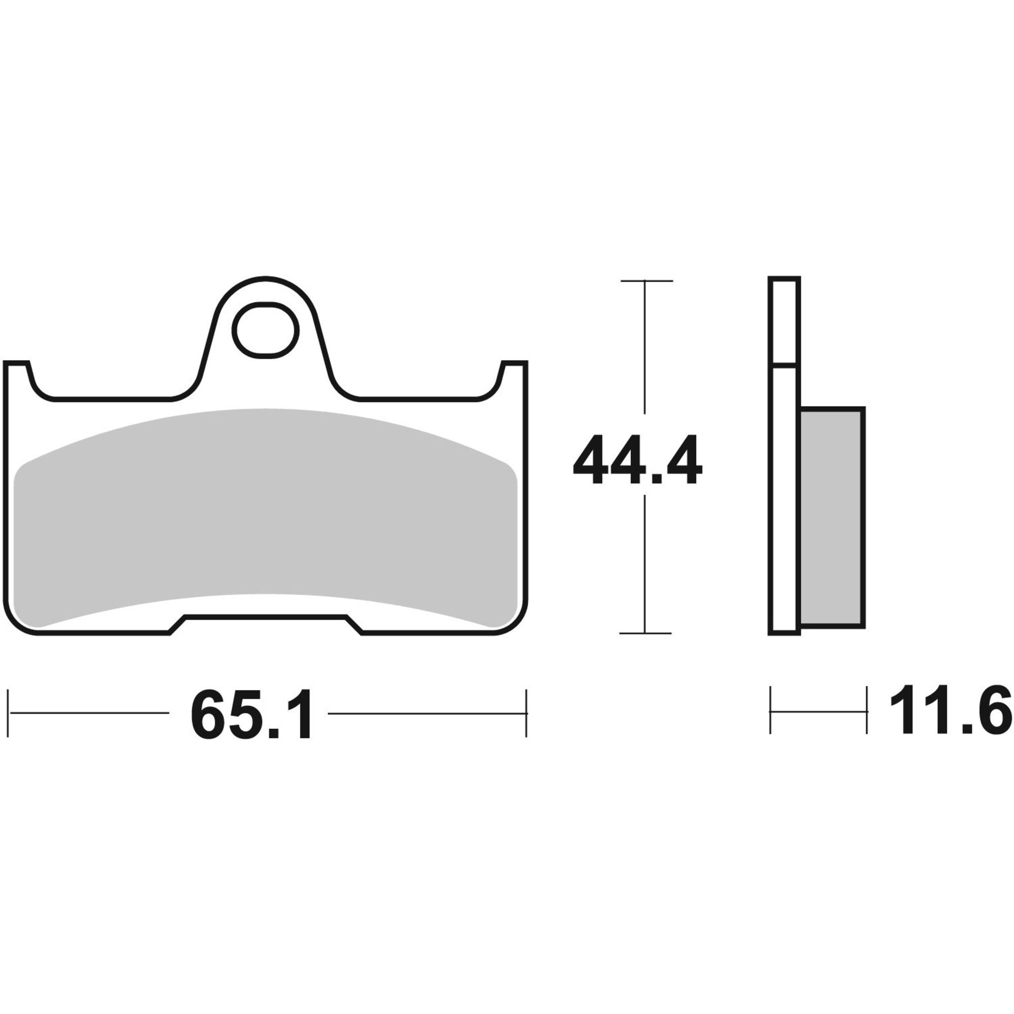 Brembo Rear Brake Pads 07YA45SD — image 2