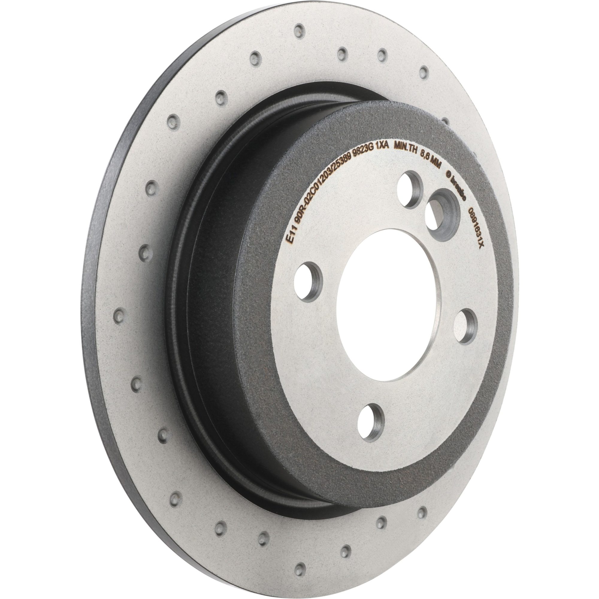 Brembo Rear Solid Brake Rotor 08.9163.1X — image 2