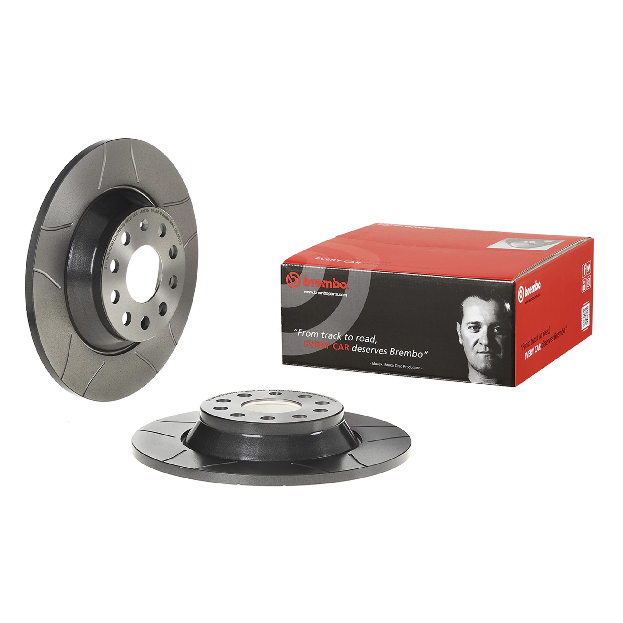 Brembo Rear Solid Brake Rotor 08.C501.75 — image 2