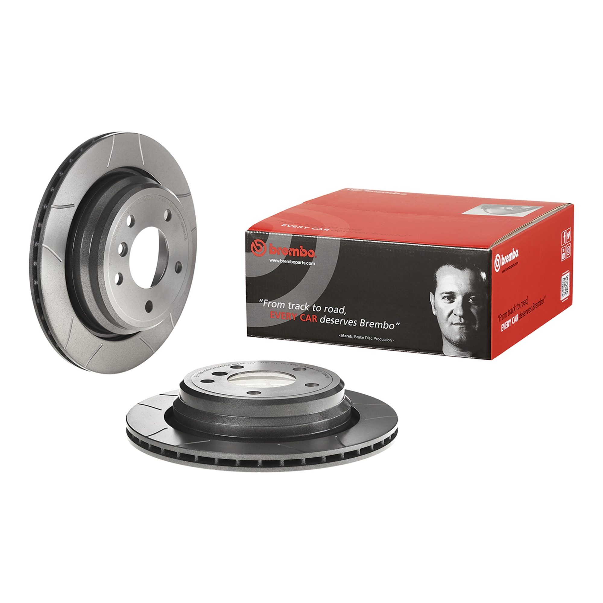 Brembo Rear Vented Brake Rotor 09.6841.75 — image 2