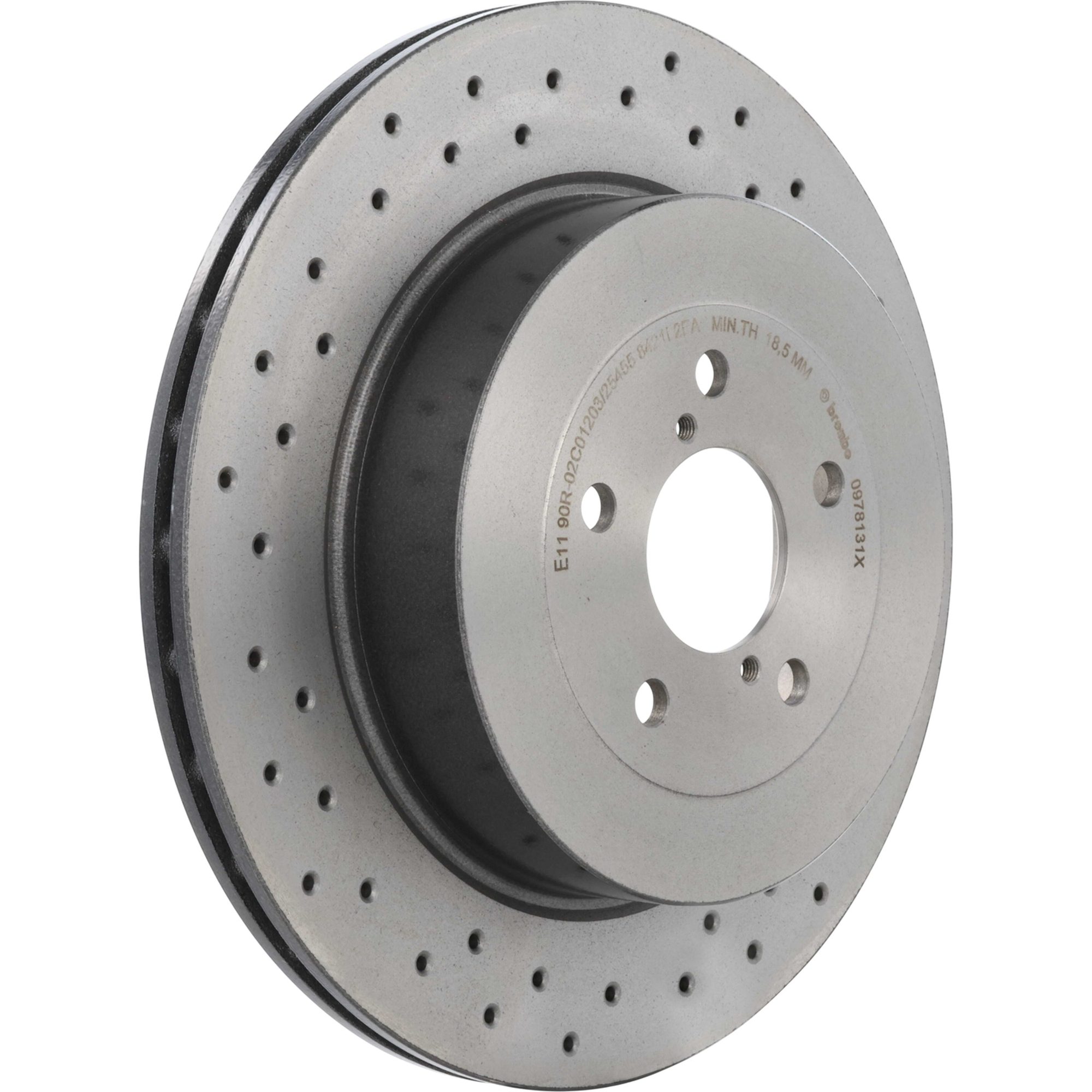Brembo Rear Vented Brake Rotor 09.7813.1X — image 2