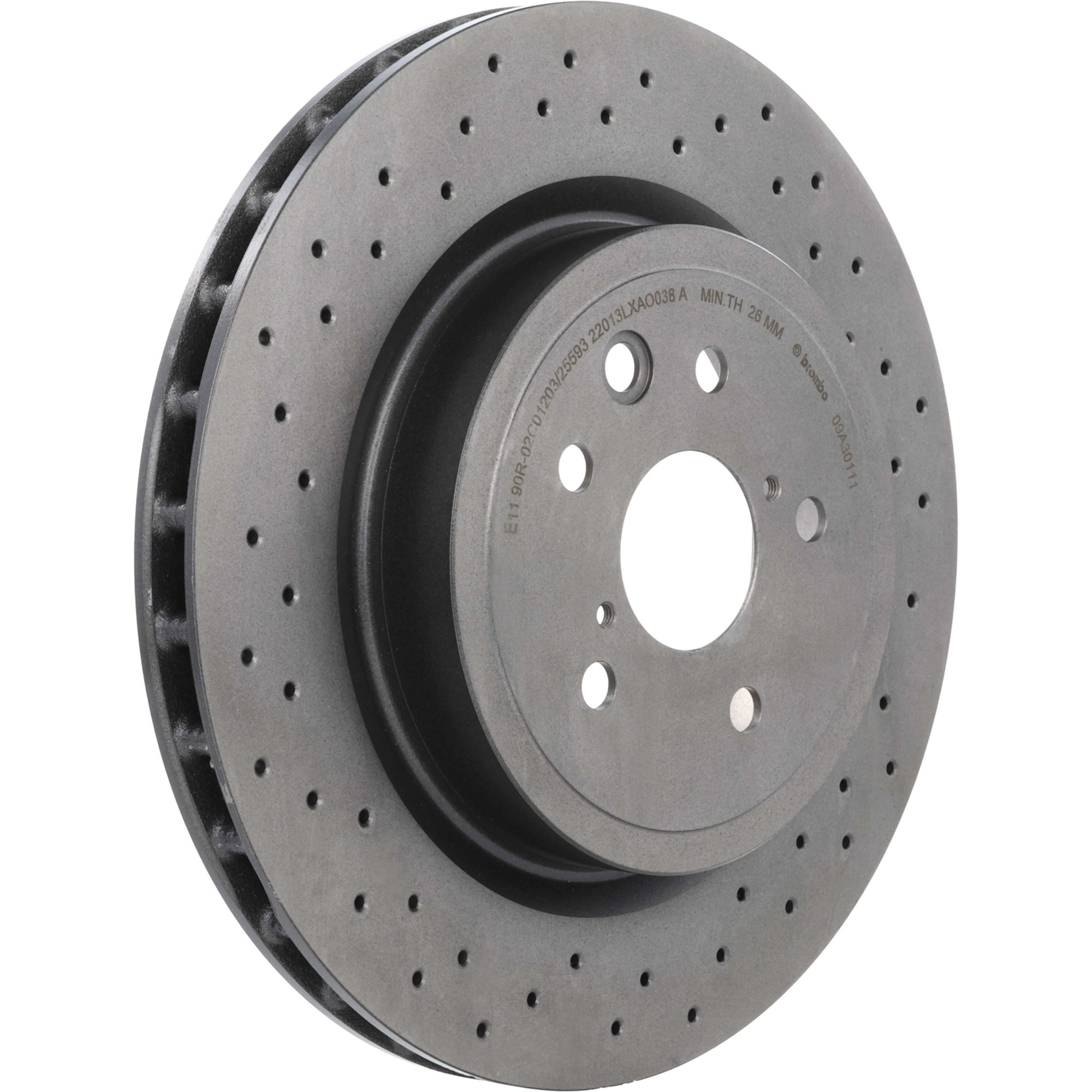 Brembo Rear Vented Brake Rotor 09.A301.11 — image 2