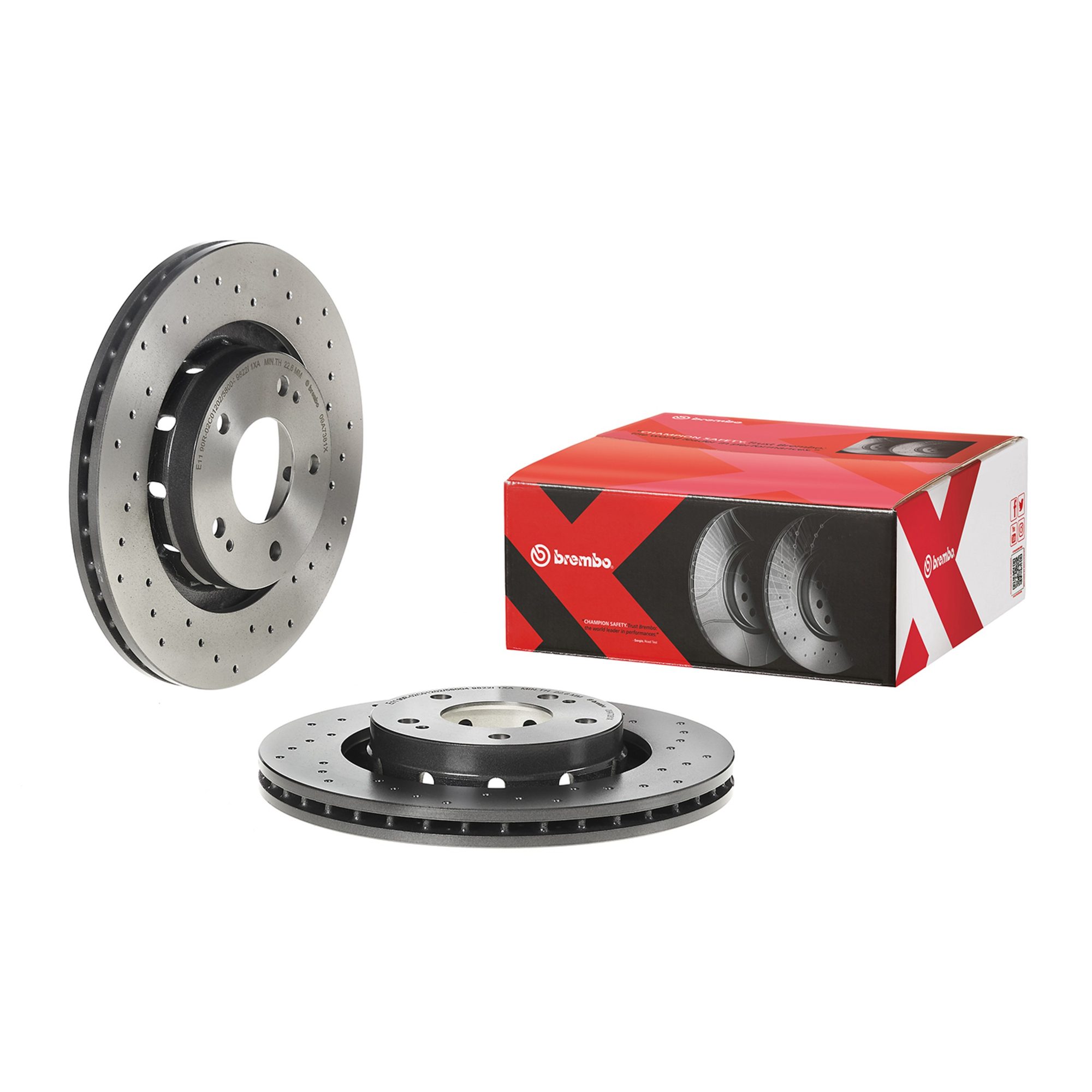 Brembo Front Vented Brake Rotor 09.A738.1X