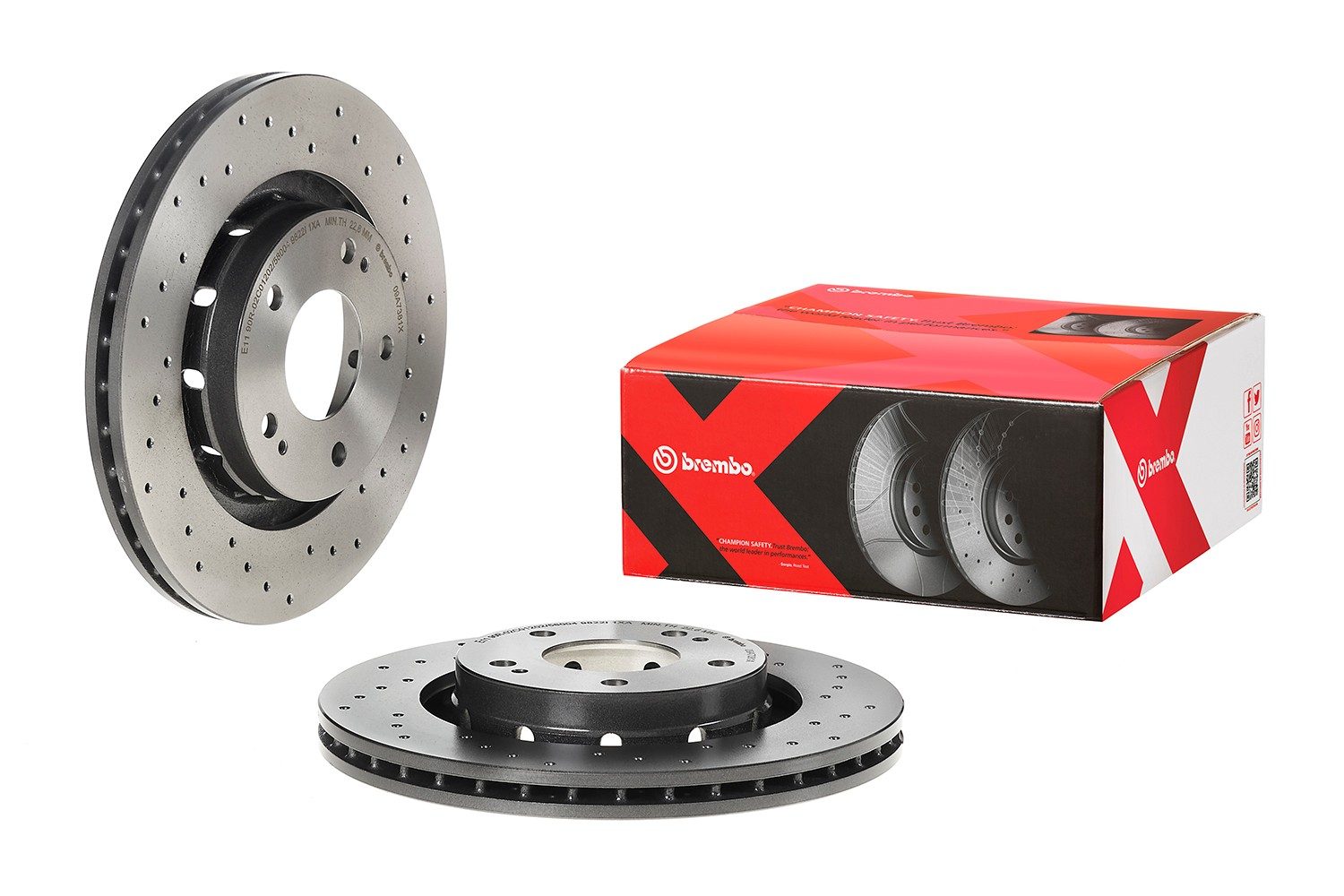 Brembo Front Vented Brake Rotor 09.A738.1X — image 3