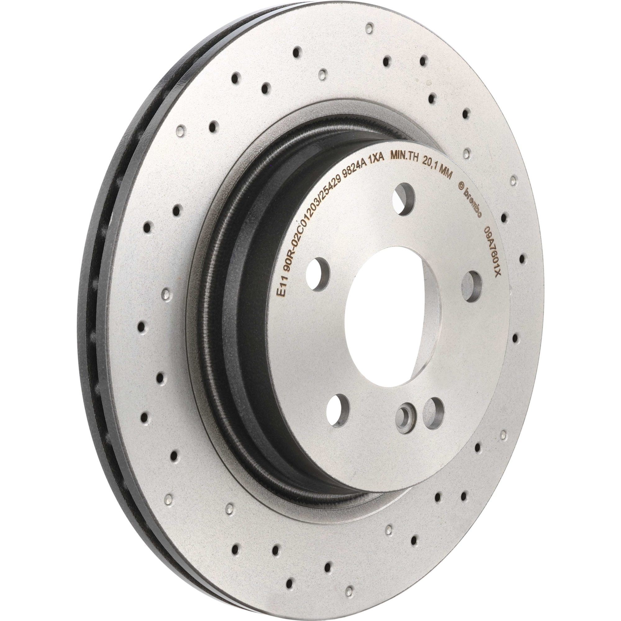 Brembo Rear Vented Brake Rotor 09.A760.1X — image 2