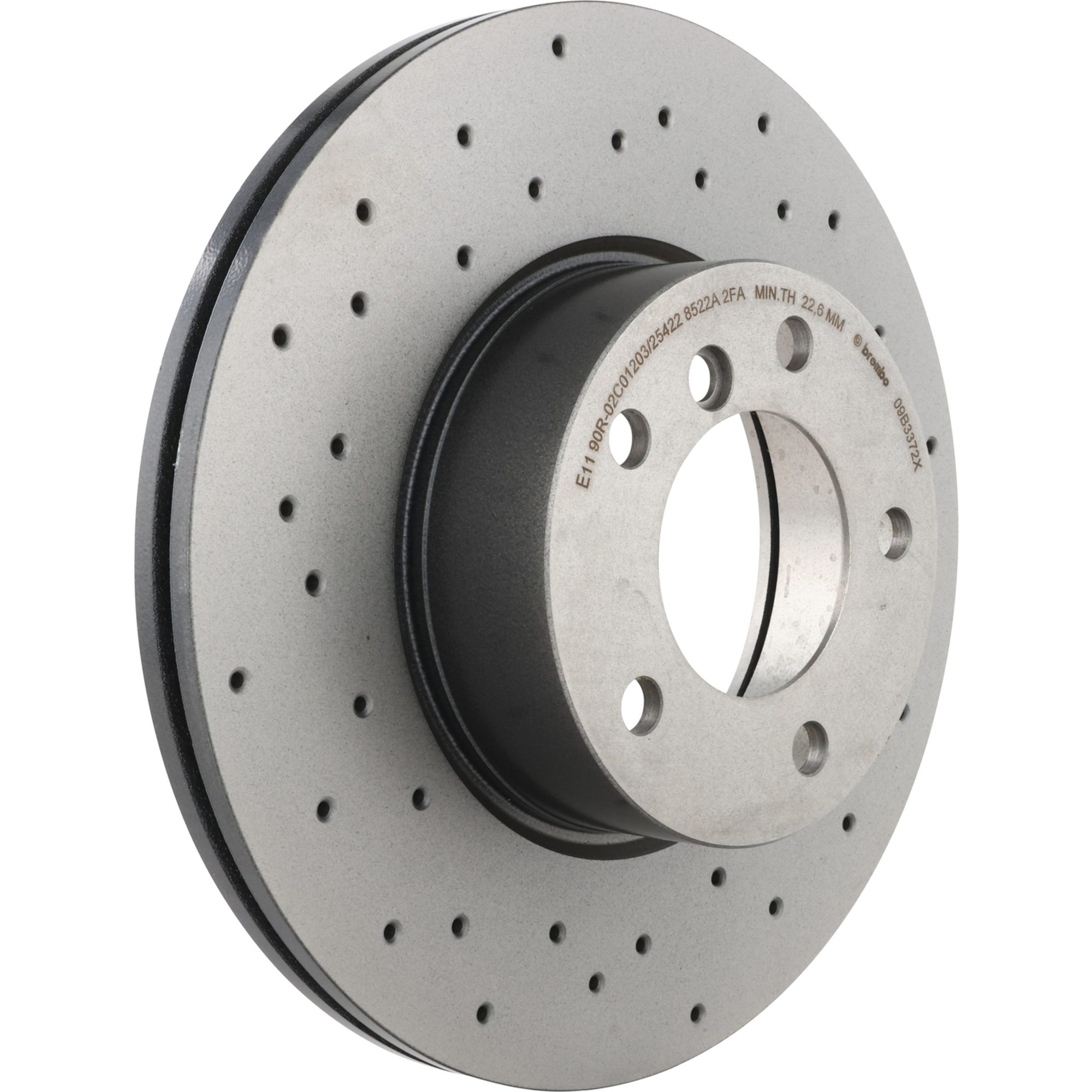 Brembo Front Vented Brake Rotor 09.B337.2X — image 3
