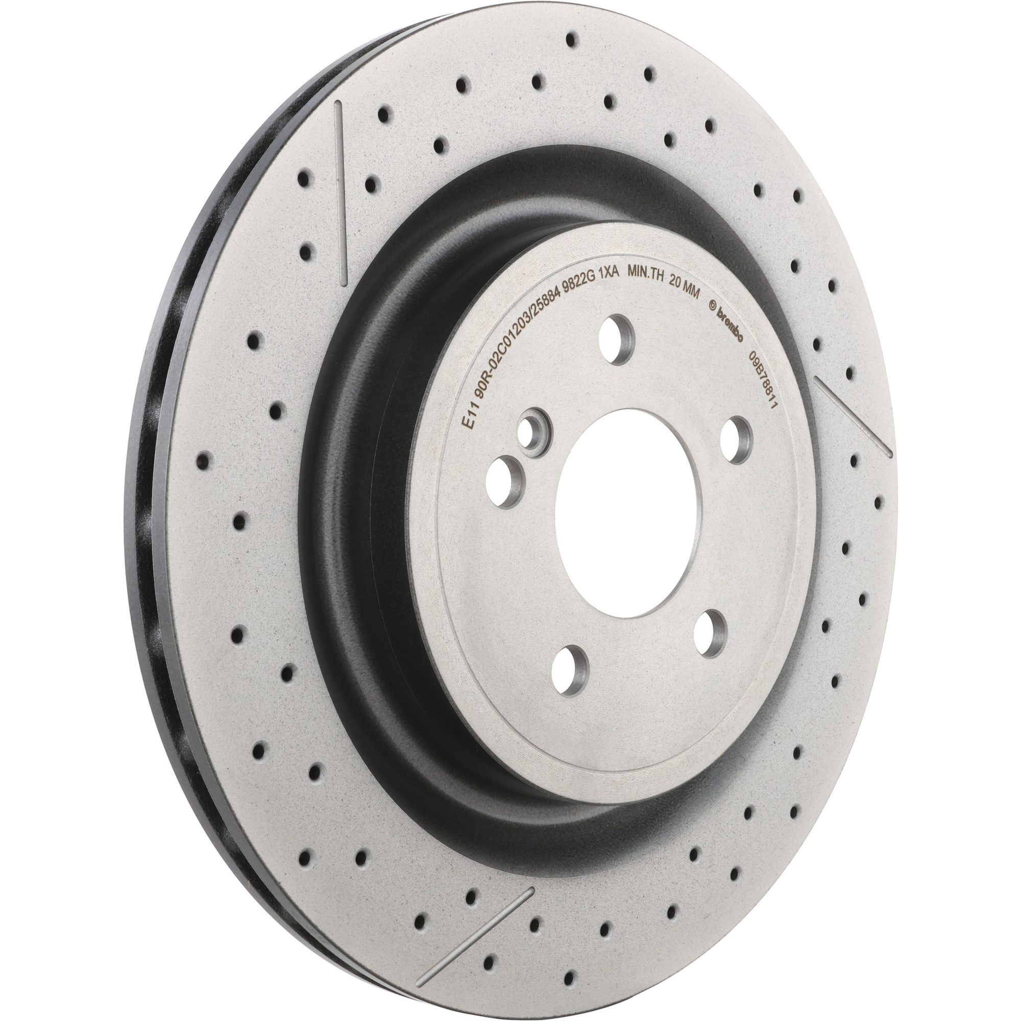 Brembo Rear Vented Brake Rotor 09.B788.11 — image 3