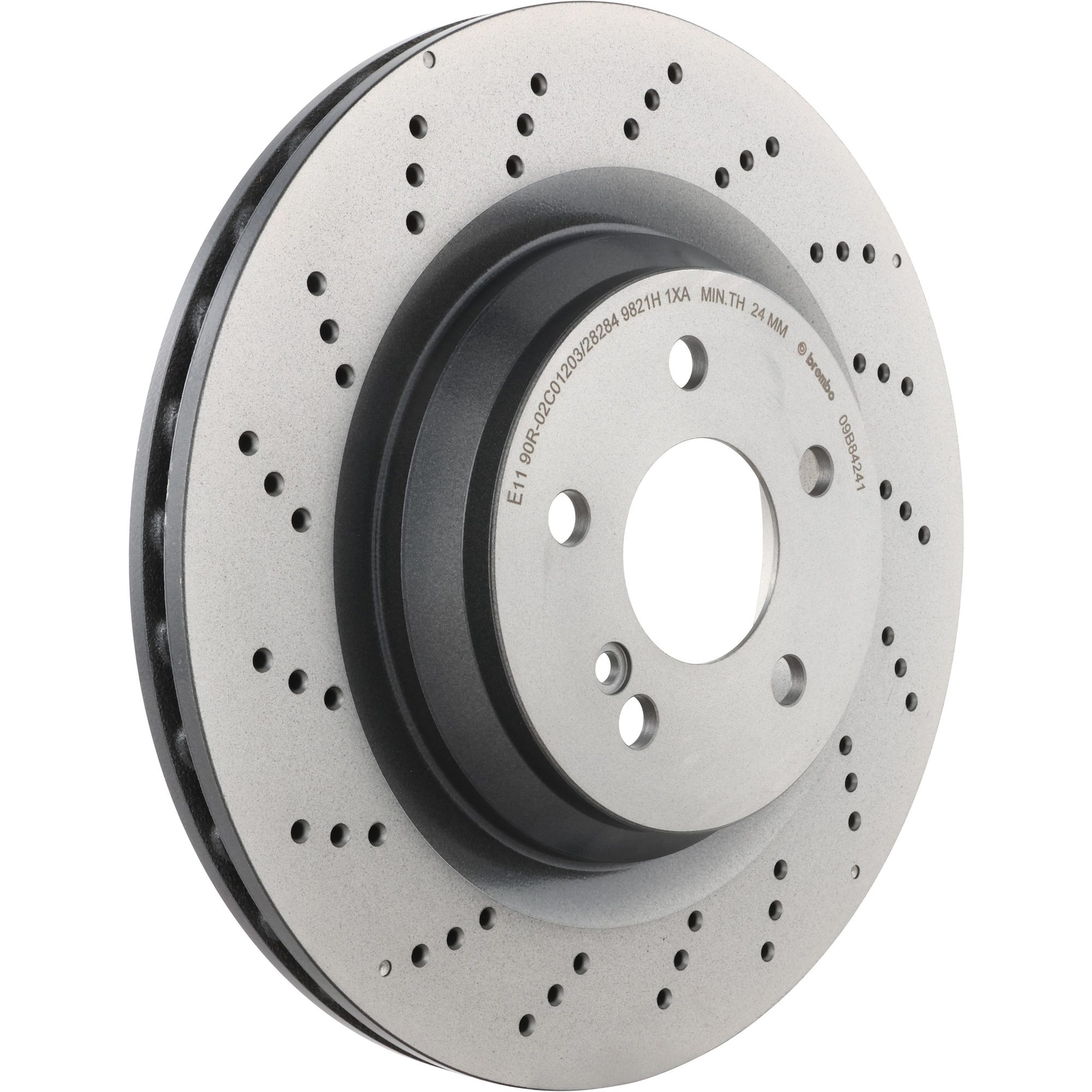 Brembo Rear Vented Brake Rotor 09.B842.41 — image 3