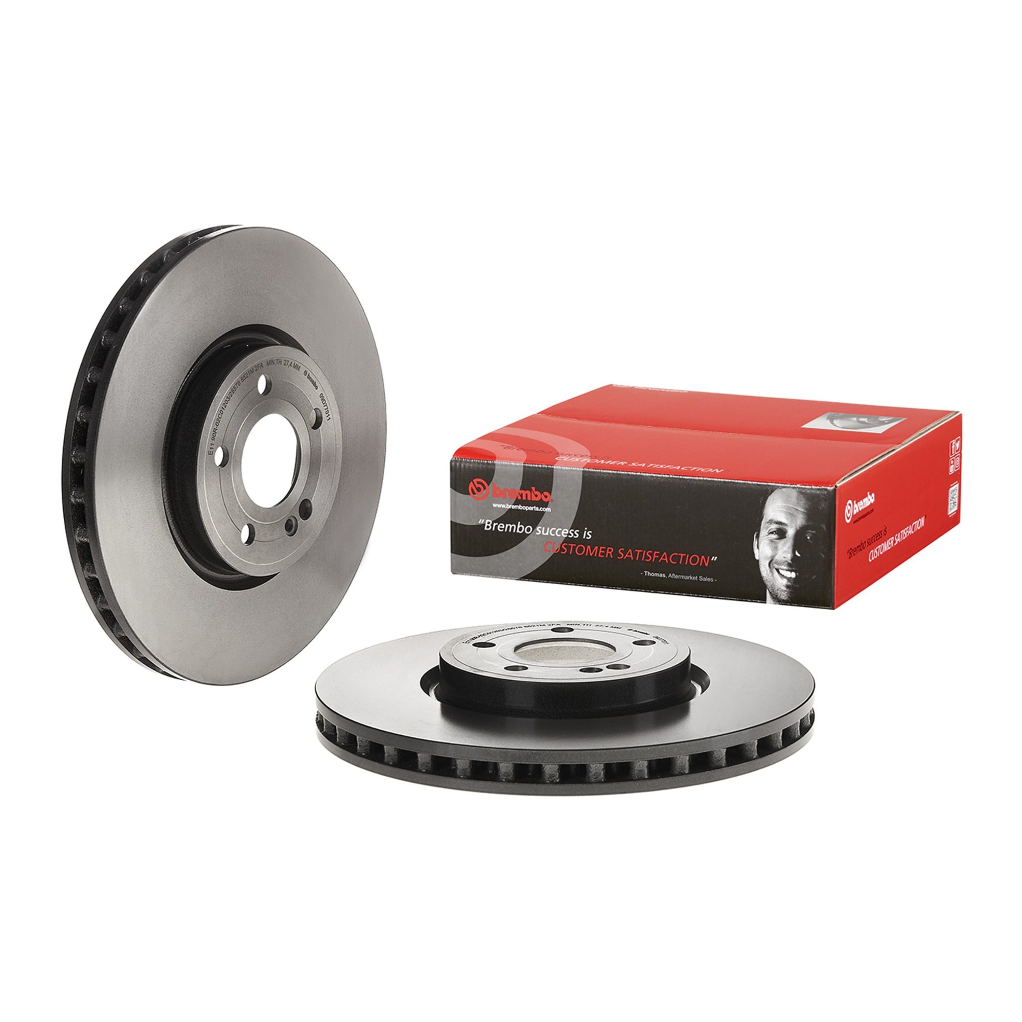 Brembo Front Vented Brake Rotor 09.D770.11 — image 2