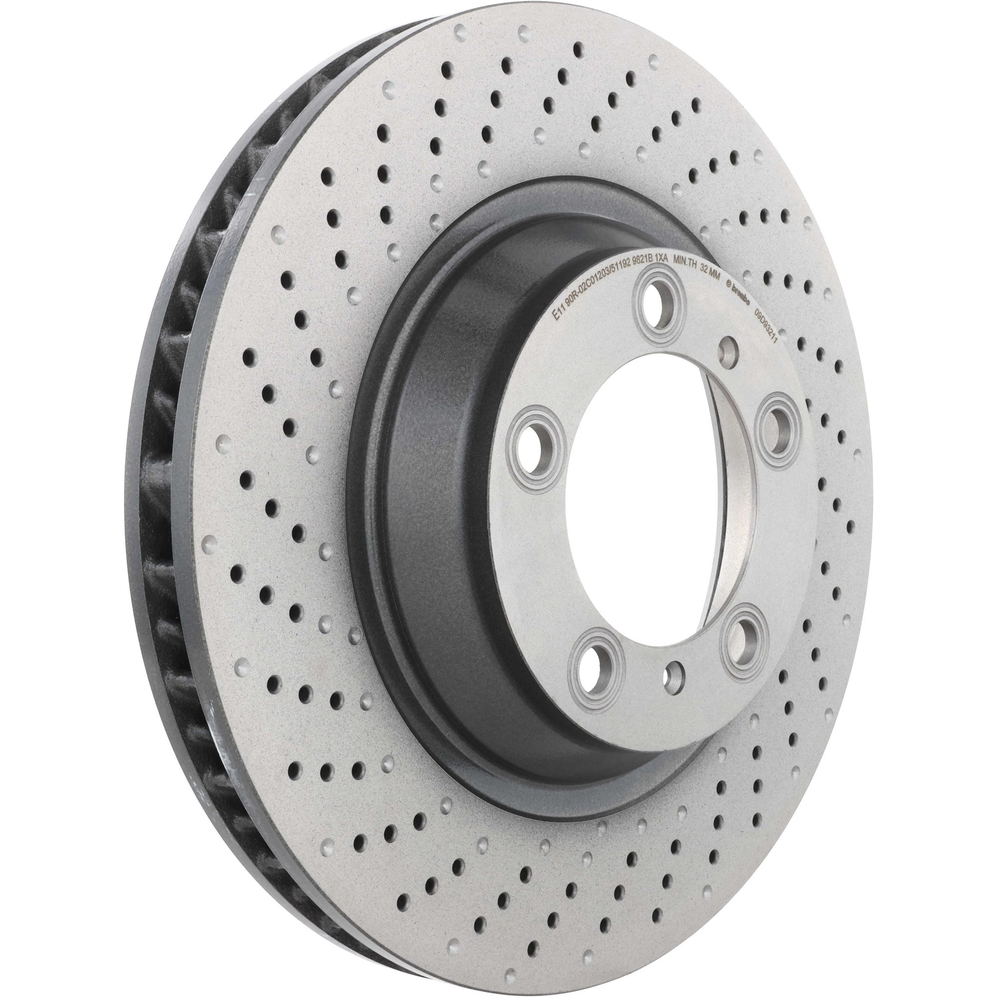 Brembo Front Left Vented Brake Rotor 09.D932.11 — image 3