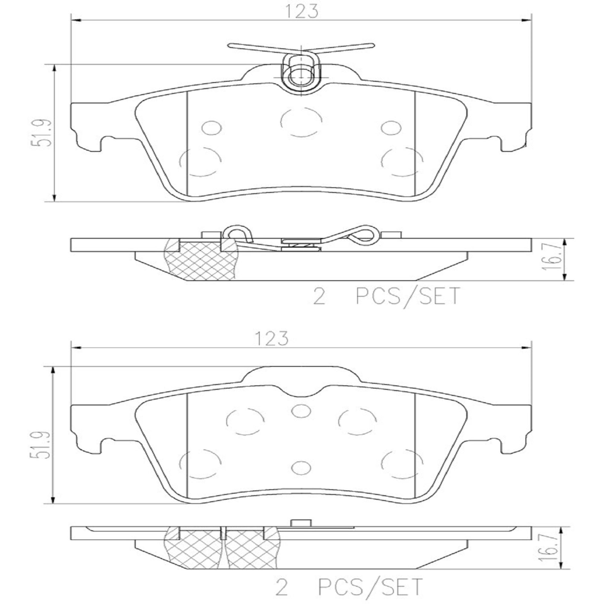 Brembo Rear Brake Kit KT00512 — image 4