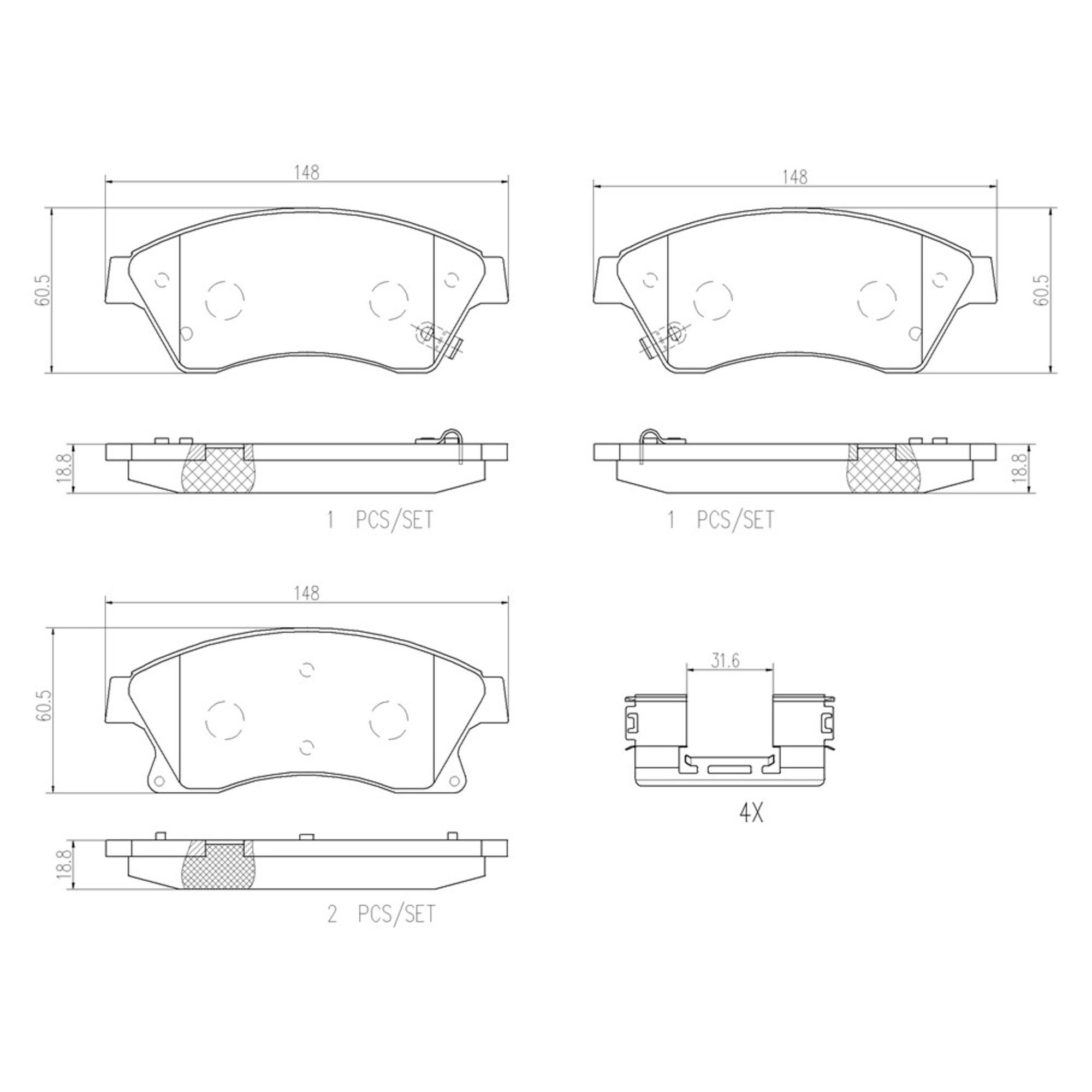 Brembo Front Brake Kit KT00625 — image 4