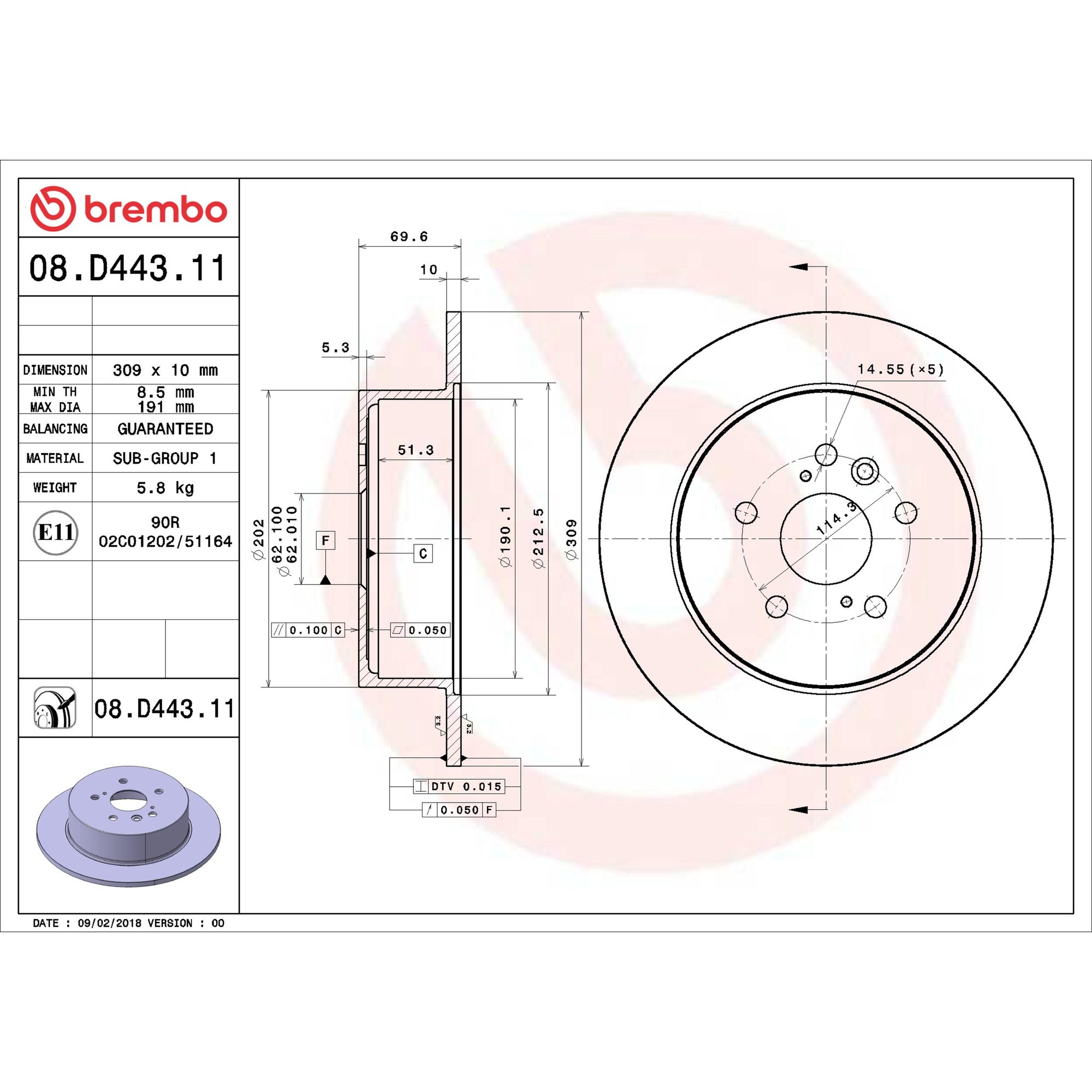 Brembo Rear Brake Kit KT00650 — image 4