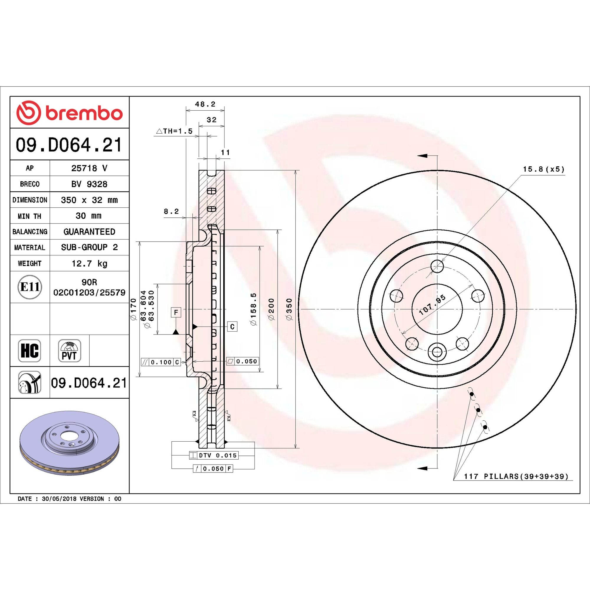 Brembo Front Brake Kit KT00813 — image 4