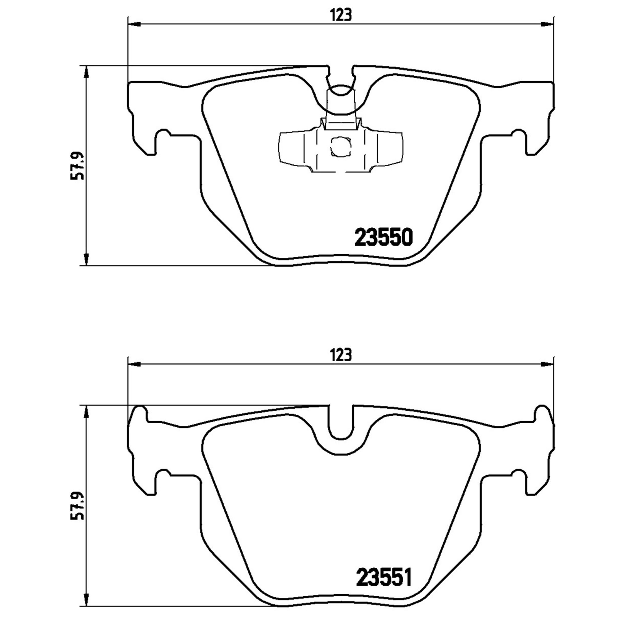 Brembo Rear Brake Pads P06039X — image 2