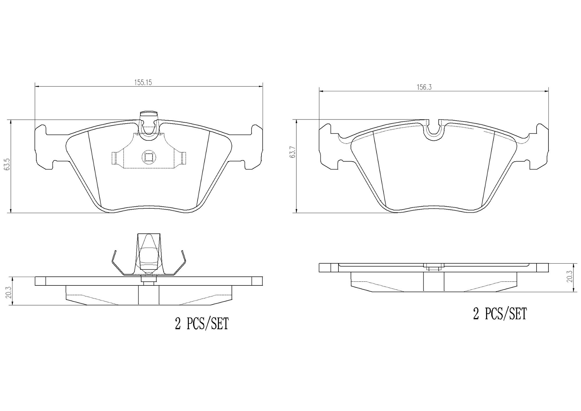 Brembo Front Ceramic Brake Pads P06042N — image 4