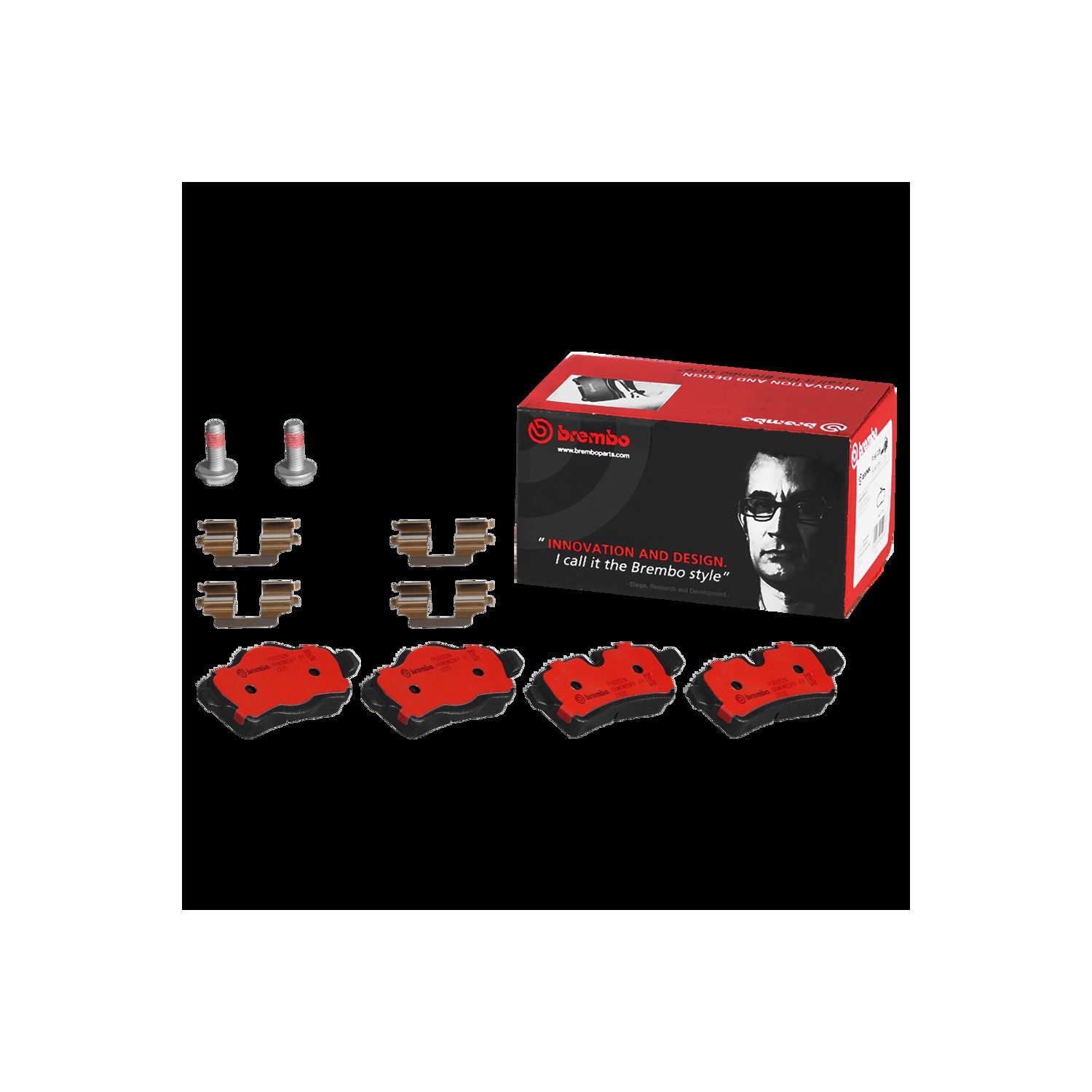 Brembo Rear Ceramic Brake Pads P06052N — image 4