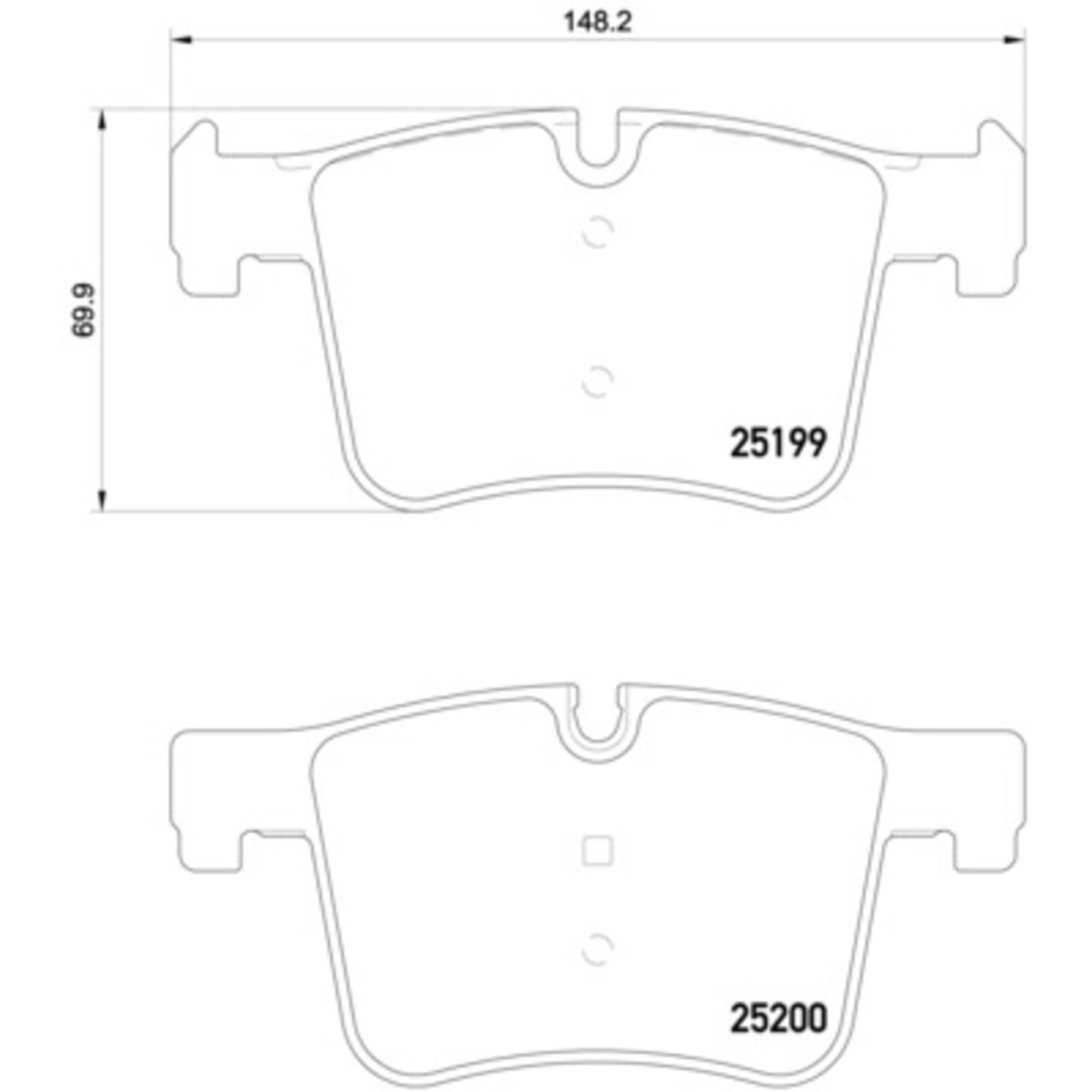 Brembo Front Brake Pads P06075X — image 2