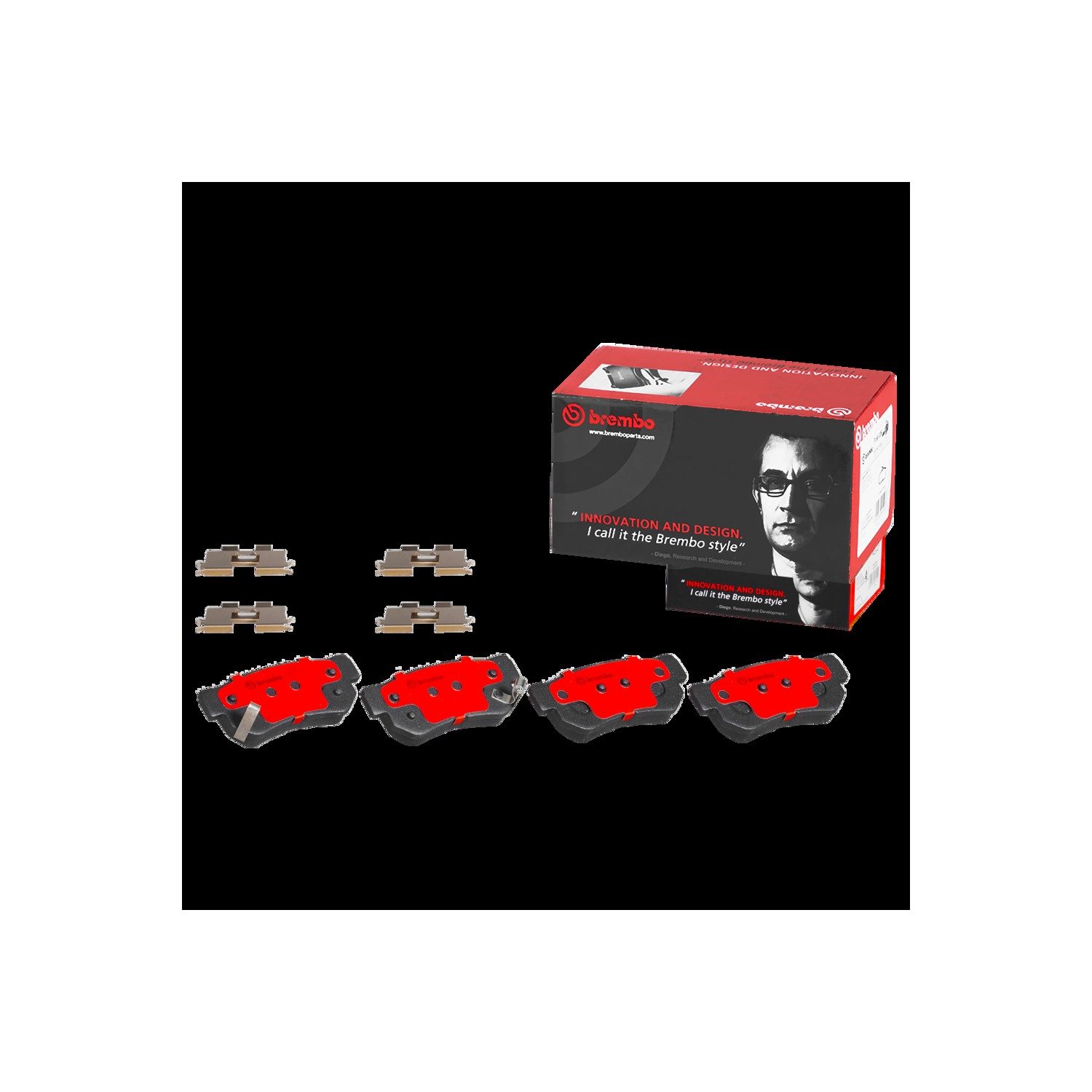 Brembo Rear Ceramic Brake Pads P30014N — image 4