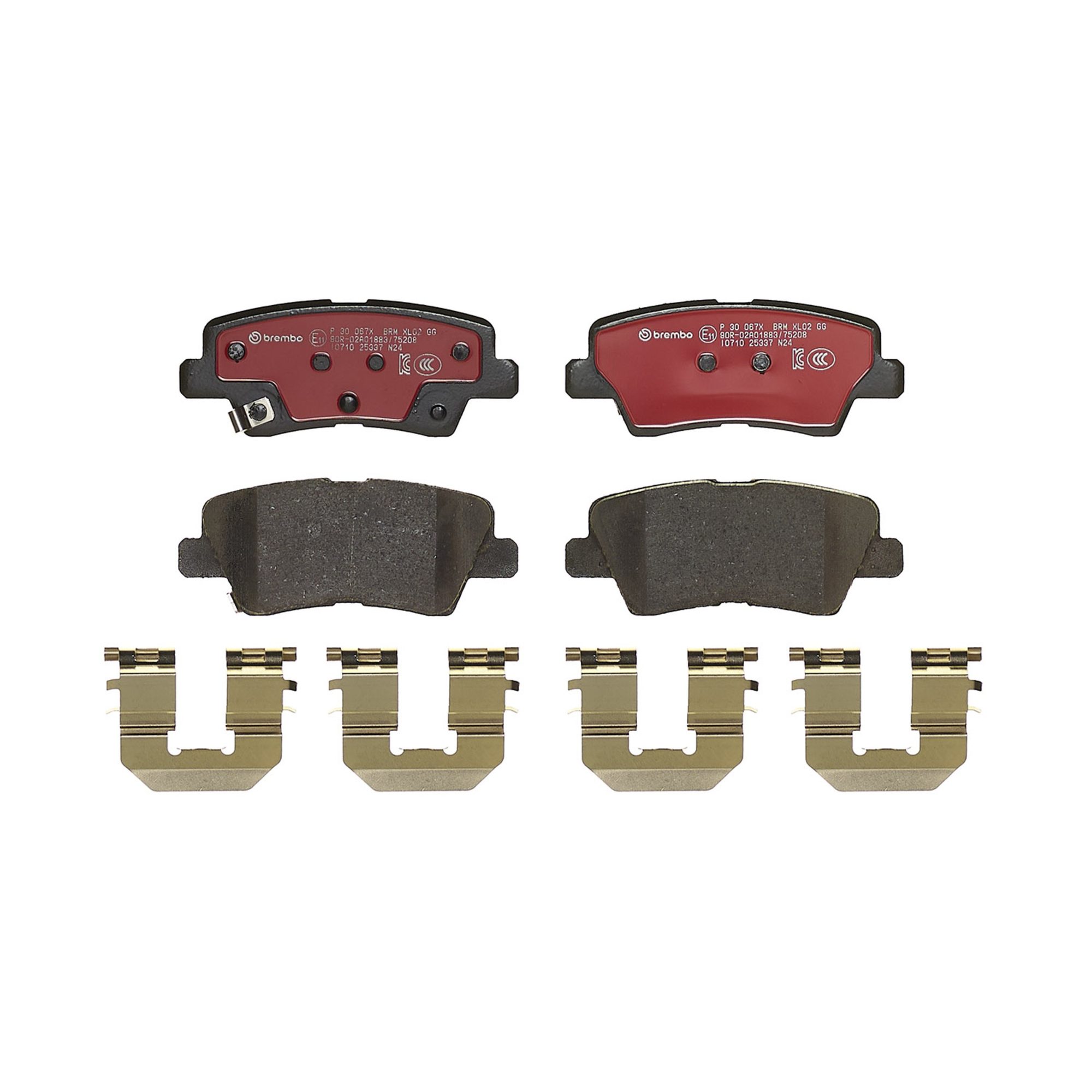 Brembo Rear Brake Pads P30067X — image 4