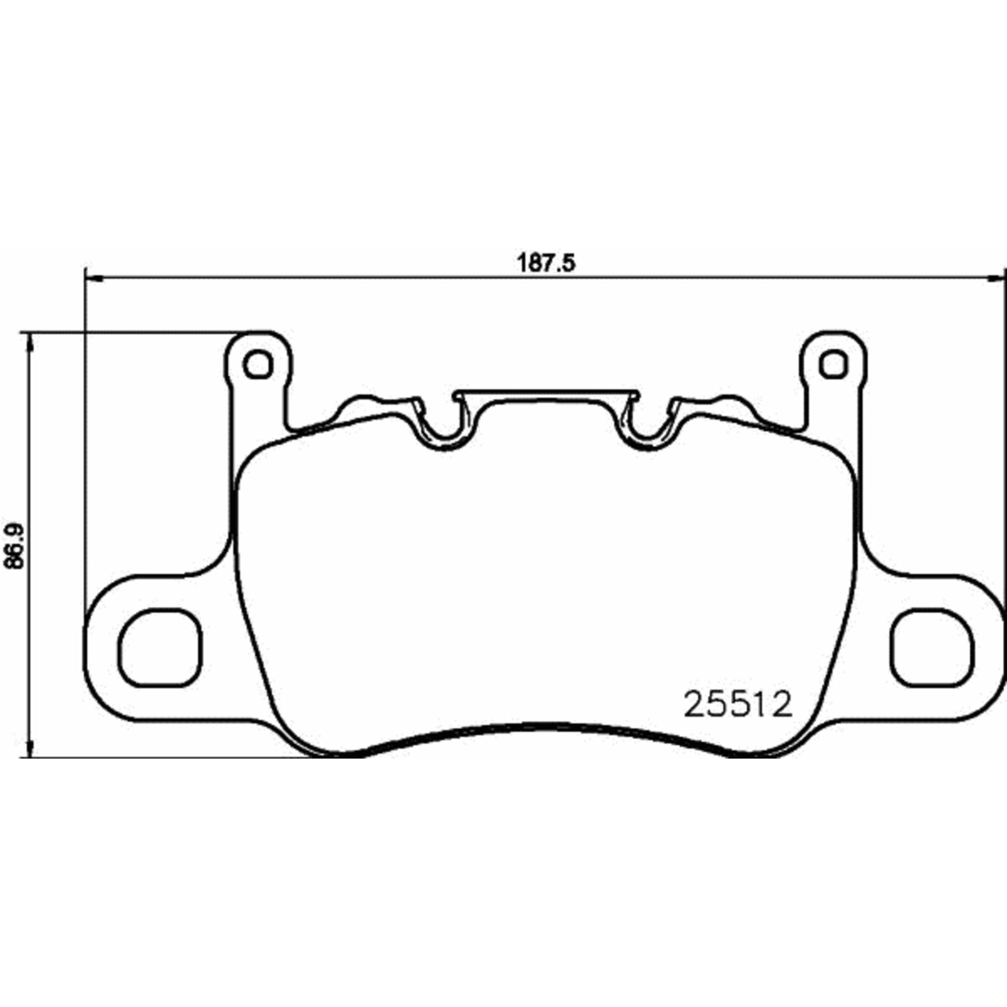 Brembo Rear Brake Pads P65037 — image 3