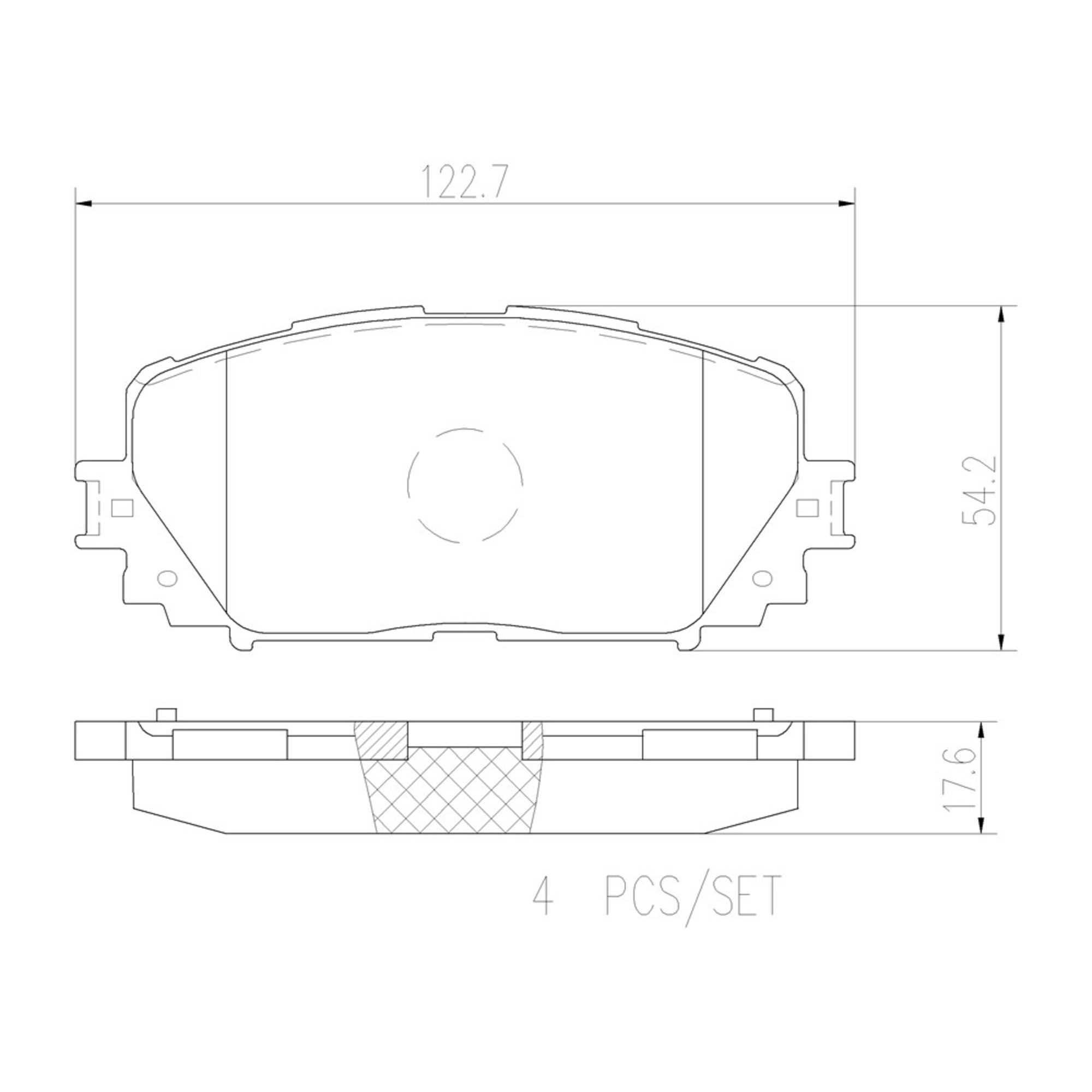 Brembo Front Ceramic Brake Pads P83101N — image 2
