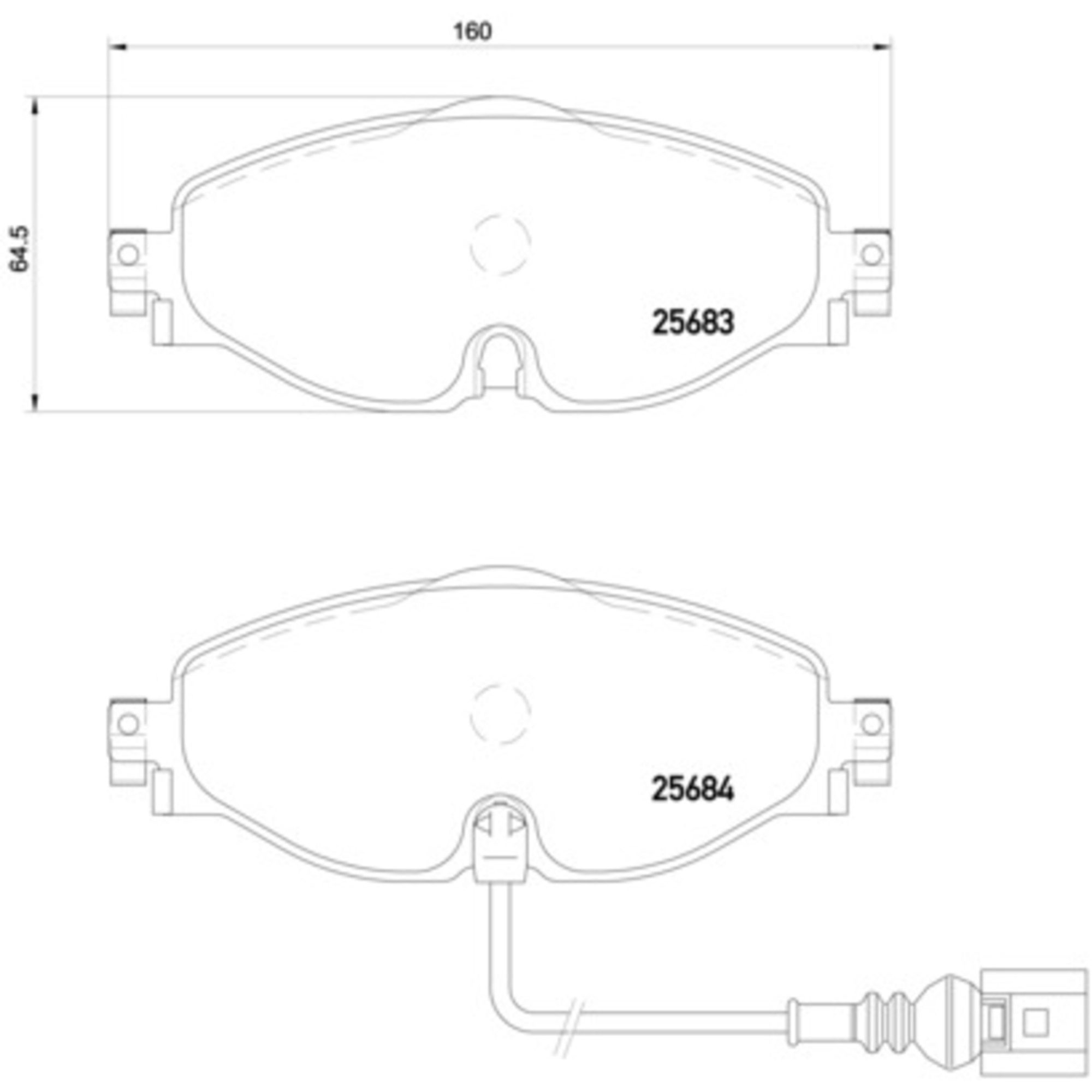 Brembo Front Brake Pads P85126X — image 2