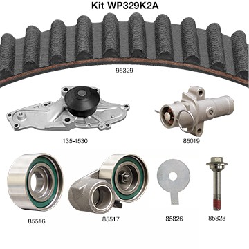 Dayco Engine Timing Belt Kit with Water Pump - WP329K2A — image 4