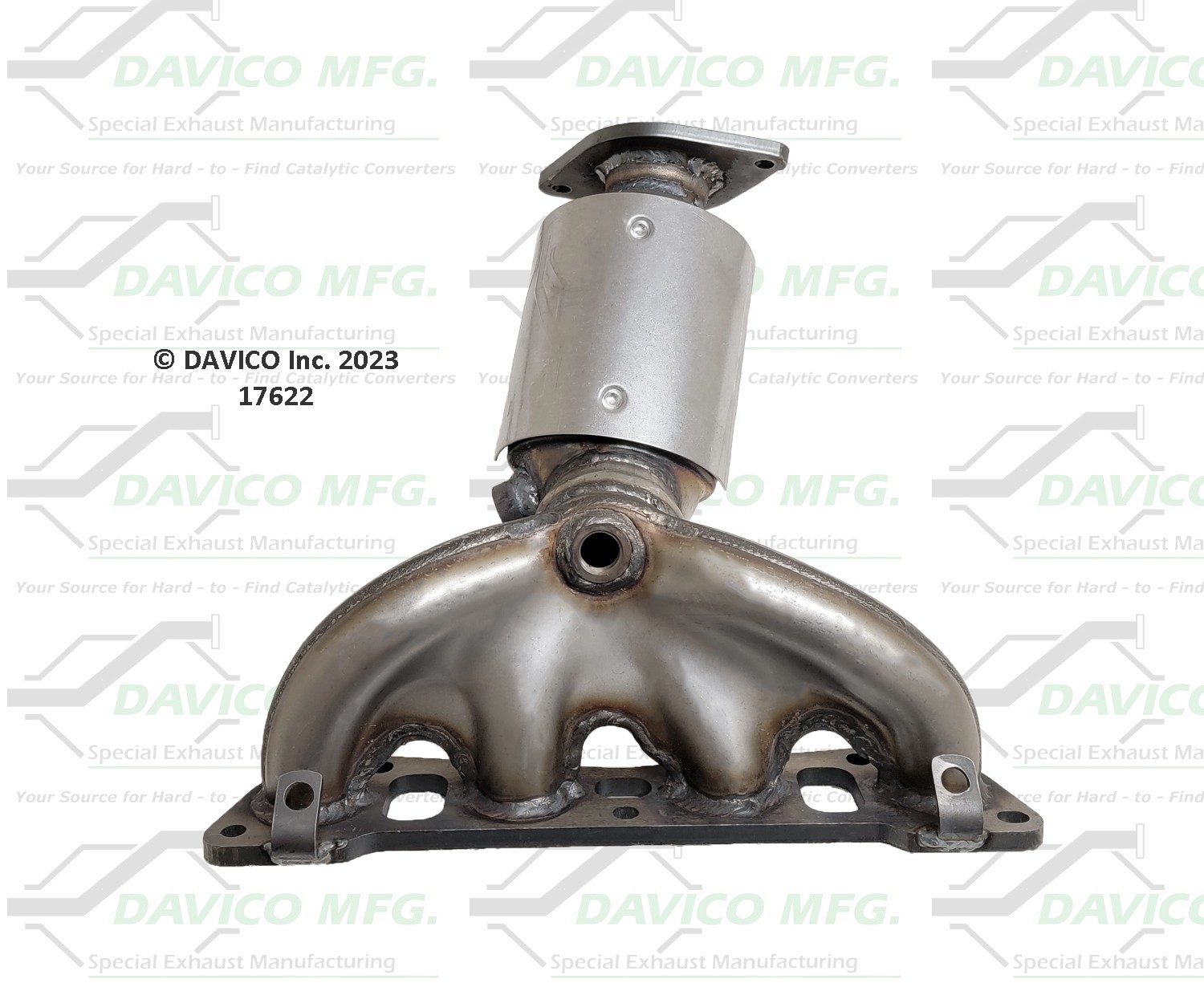 Davico Mfg EPA Direct-Fit Catalytic Converter w/ Exhaust Manifold 17622 — image 2