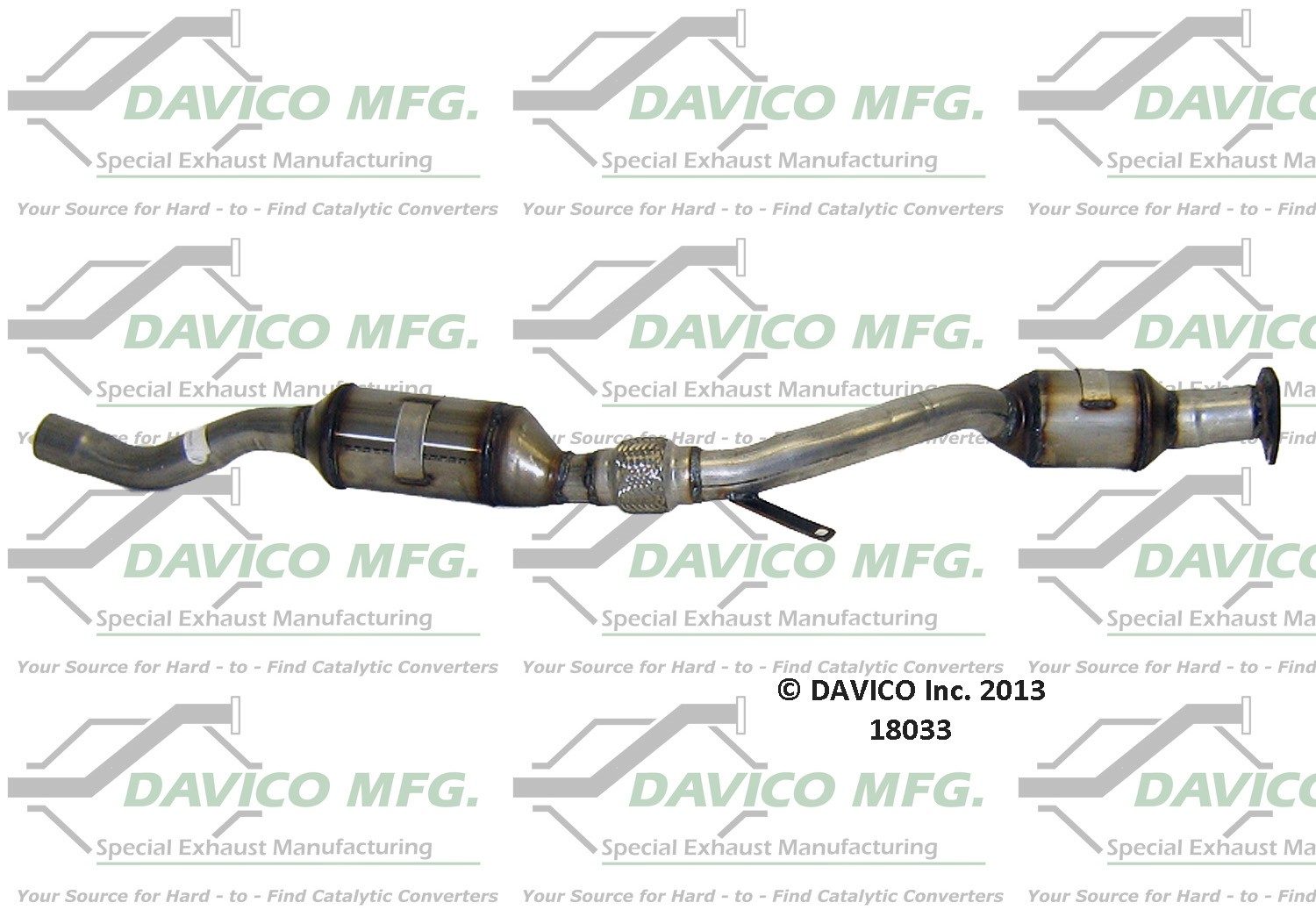 Davico Mfg EPA Direct-Fit Catalytic Converter 18033 — image 2