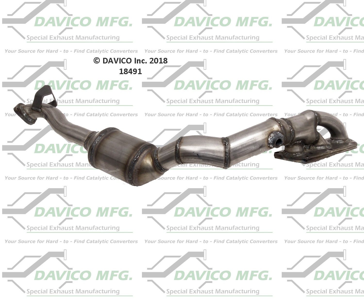 Davico Mfg EPA Direct-Fit Catalytic Converter 18491 — image 3