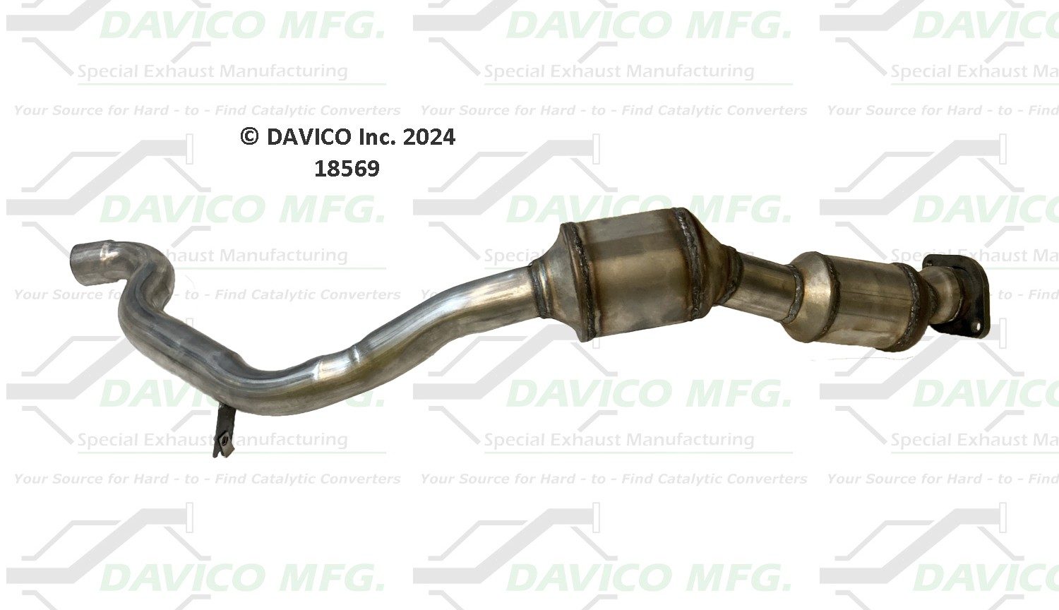 Davico Mfg EPA Direct-Fit Catalytic Converter 18569 — image 3