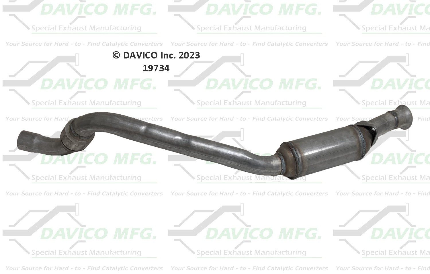 Davico Mfg EPA Direct-Fit Catalytic Converter 19734 — image 2