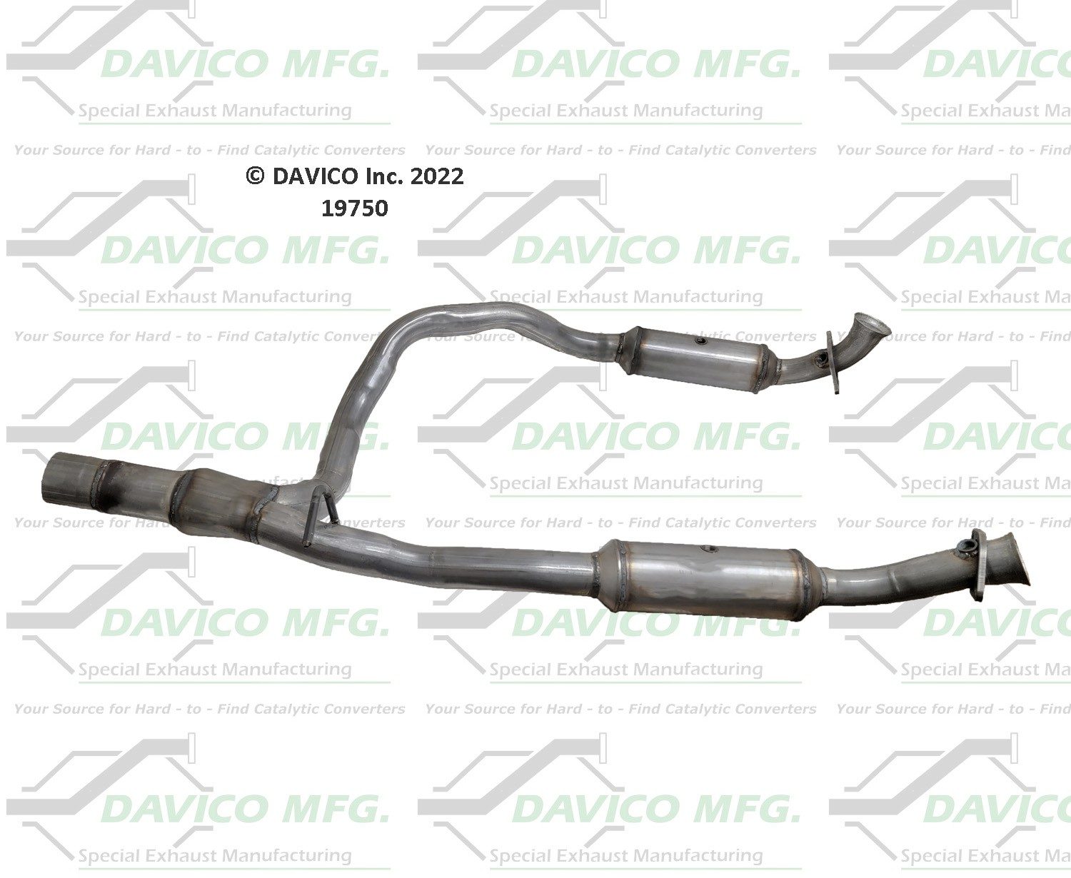 Davico Mfg EPA Direct-Fit Catalytic Converter 19750 — image 3