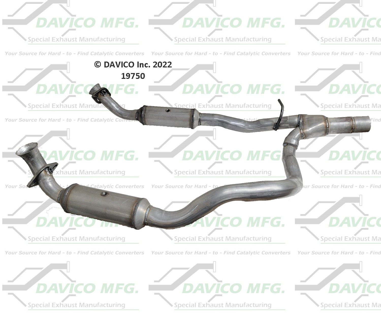Davico Mfg EPA Direct-Fit Catalytic Converter 19750 — image 2