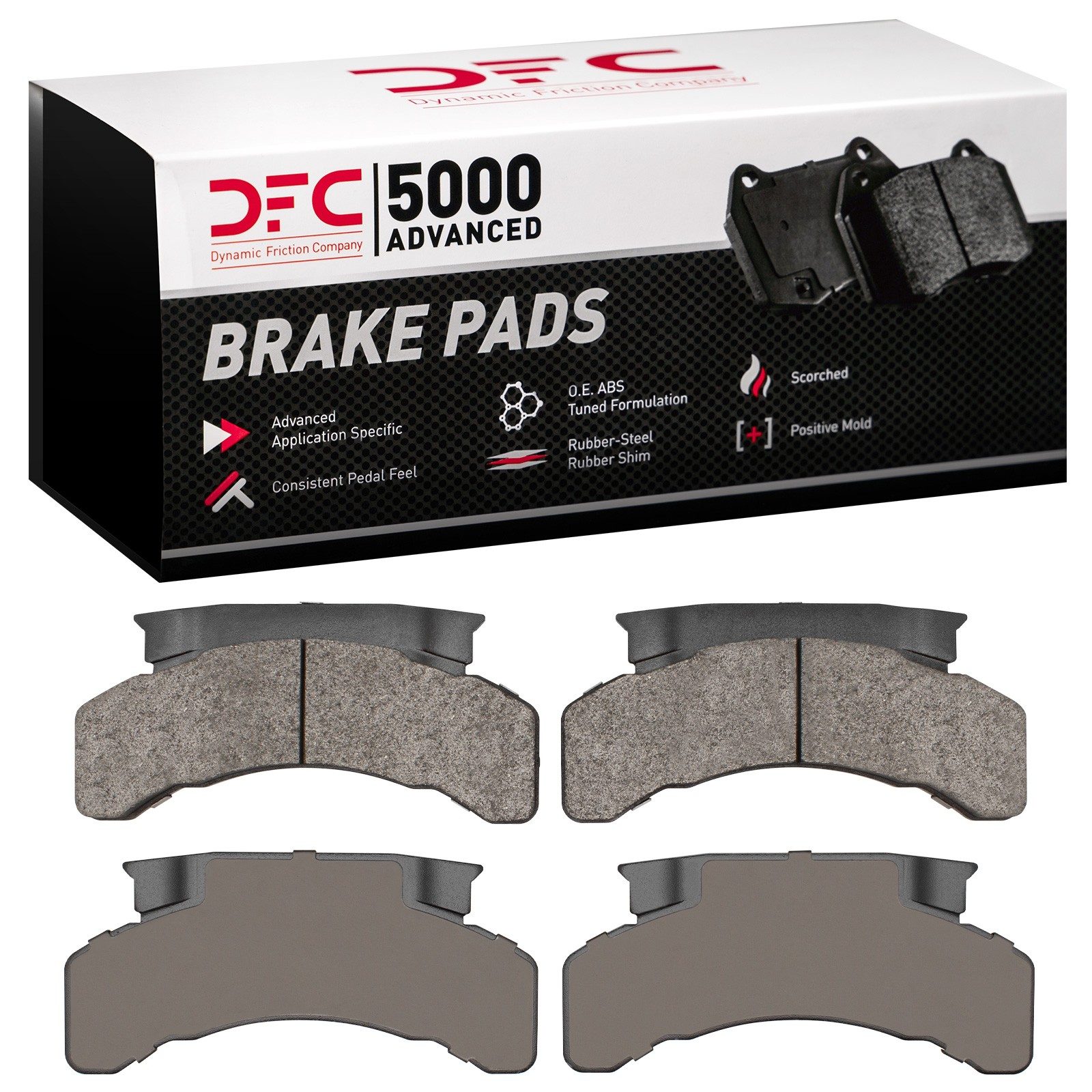 DFC Front 5000 Advanced Semi-Metallic Brake Pads (4 Pads) — image 2