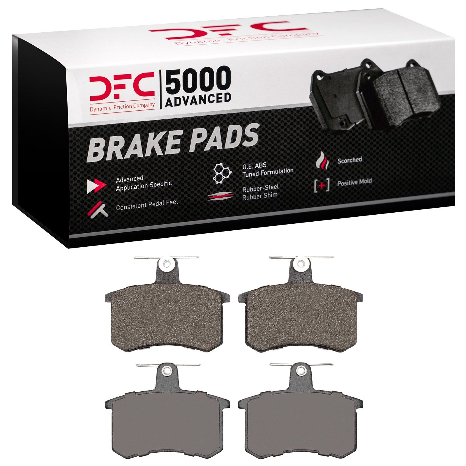 DFC Rear 5000 Advanced Low-Metallic Brake Pads (4 Pads) — image 2