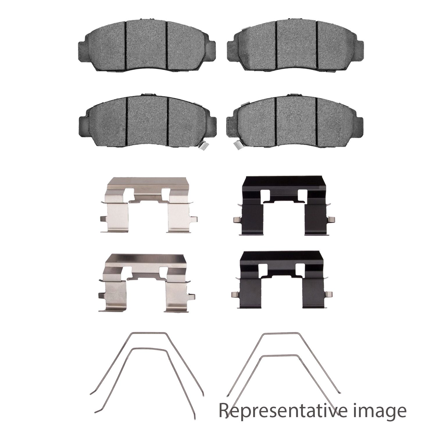 Dynamic Friction 5000 Advance Brake Pads With Hardware - 1551-0305-01