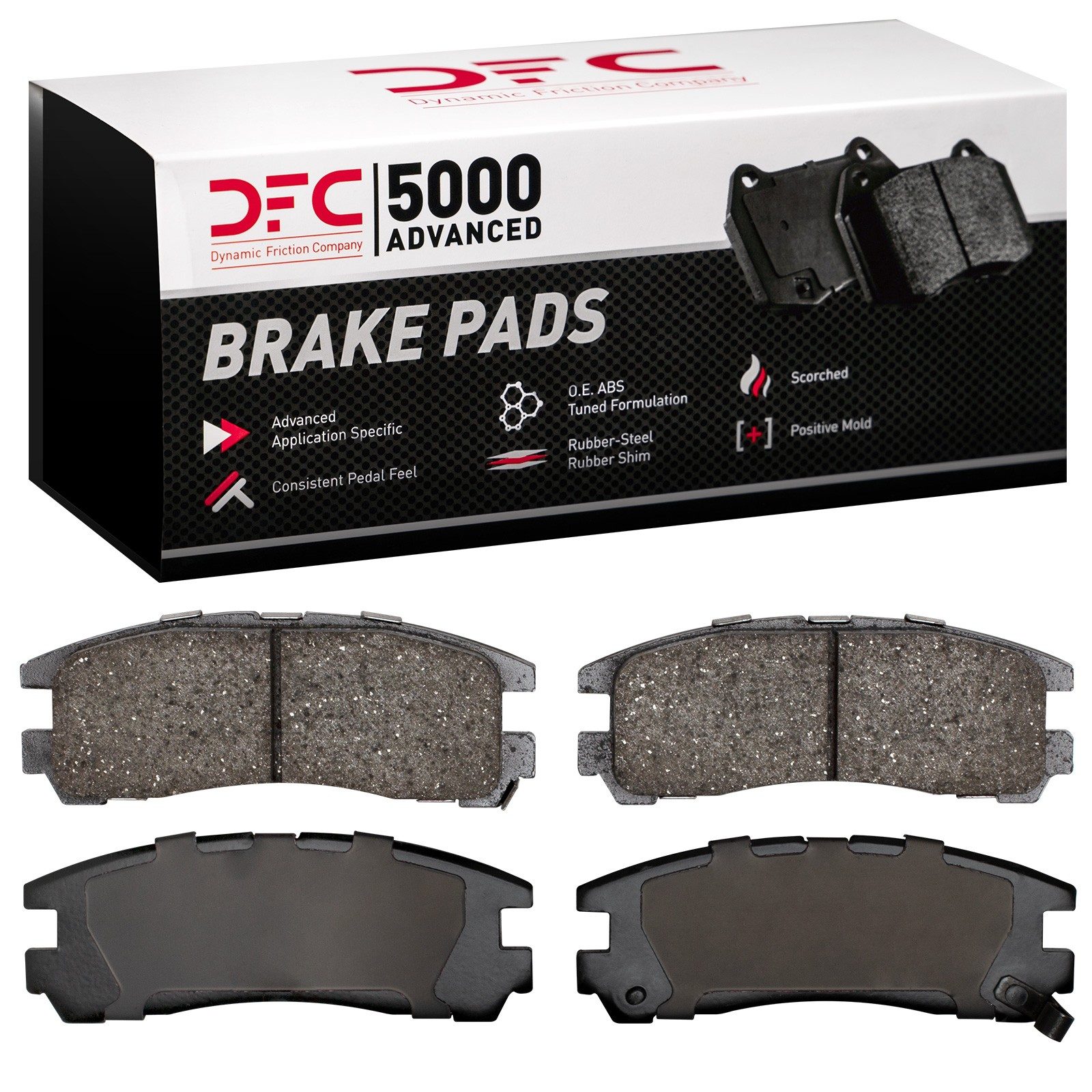 DFC Rear 5000 Advanced Ceramic Brake Pads (4 Pads) — image 2