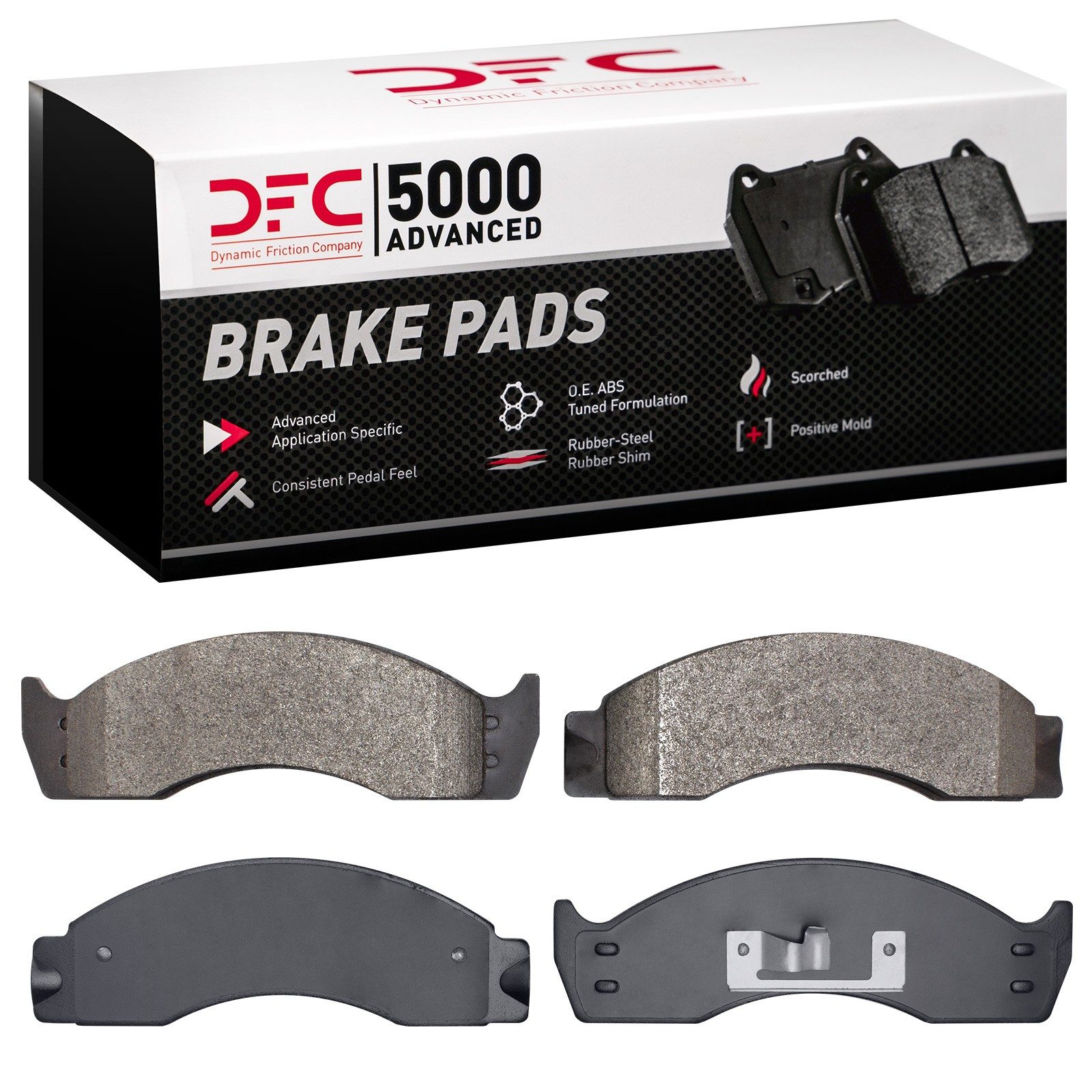 Dynamic Friction 5000 Advanced Brake Pads Without Hardware - 1551-0411-00 — image 2