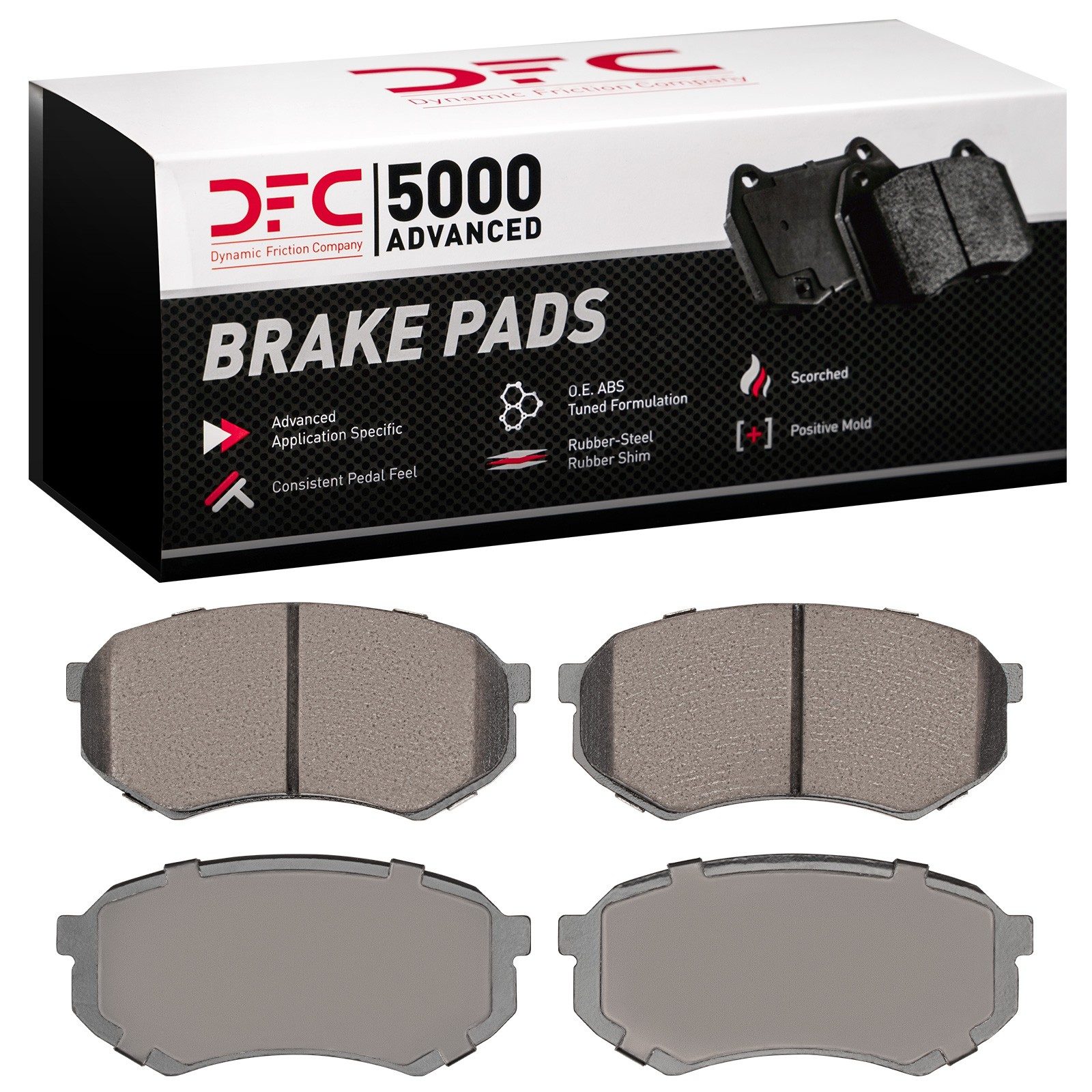 Dynamic Friction 5000 Advanced Brake Pads Without Hardware - 1551-0433-00 — image 2