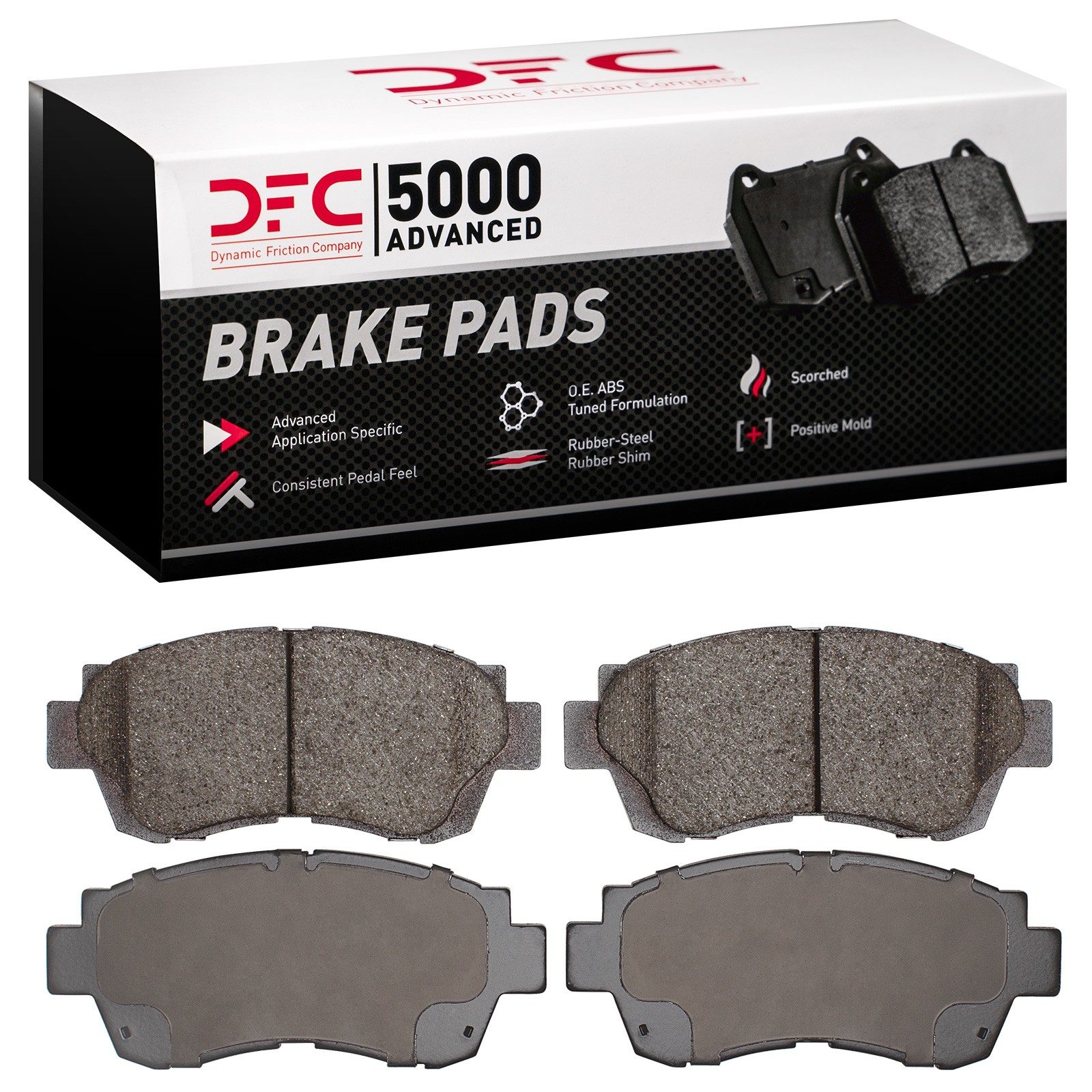 Dynamic Friction 5000 Advanced Brake Pads Without Hardware - 1551-0476-00 — image 2
