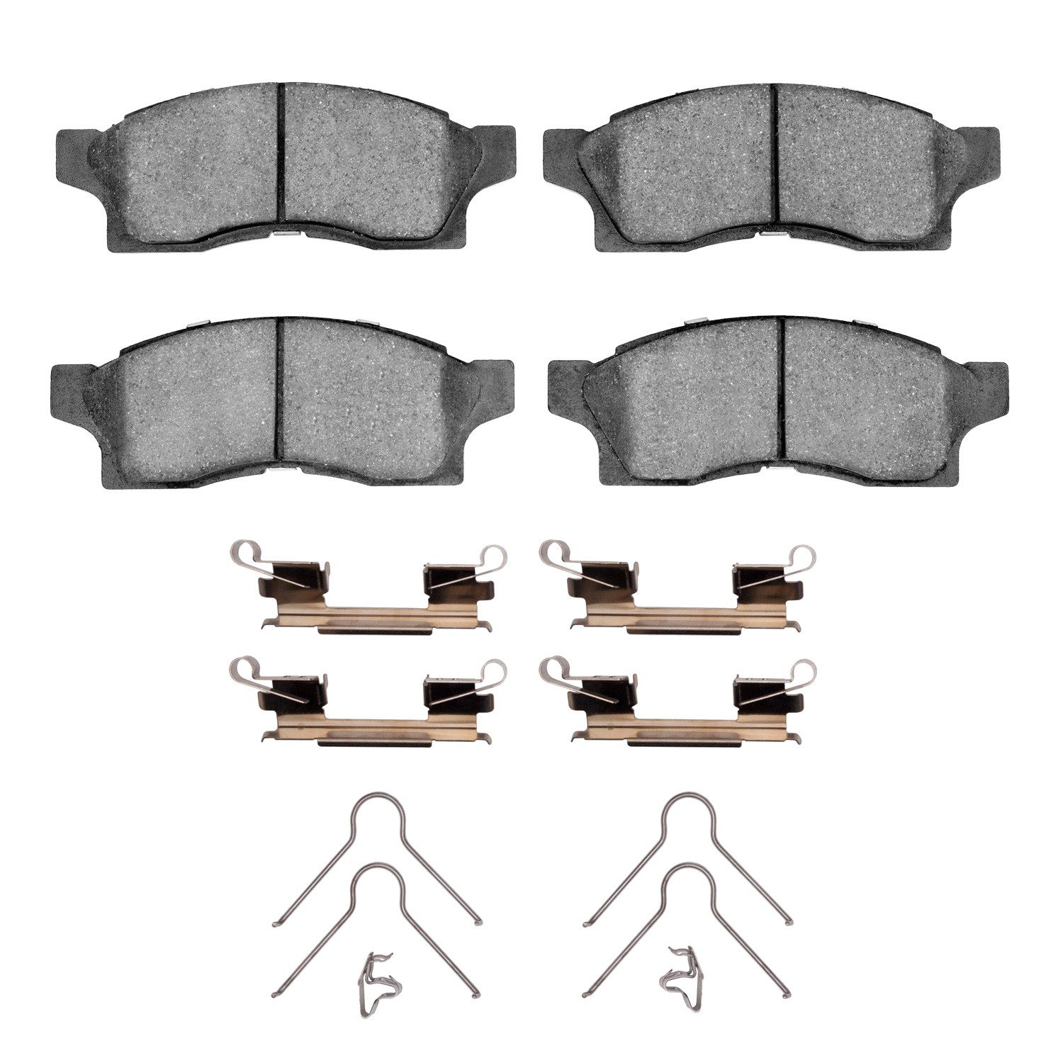 Dynamic Friction 5000 Advance Brake Pads With Hardware - 1551-0489-01